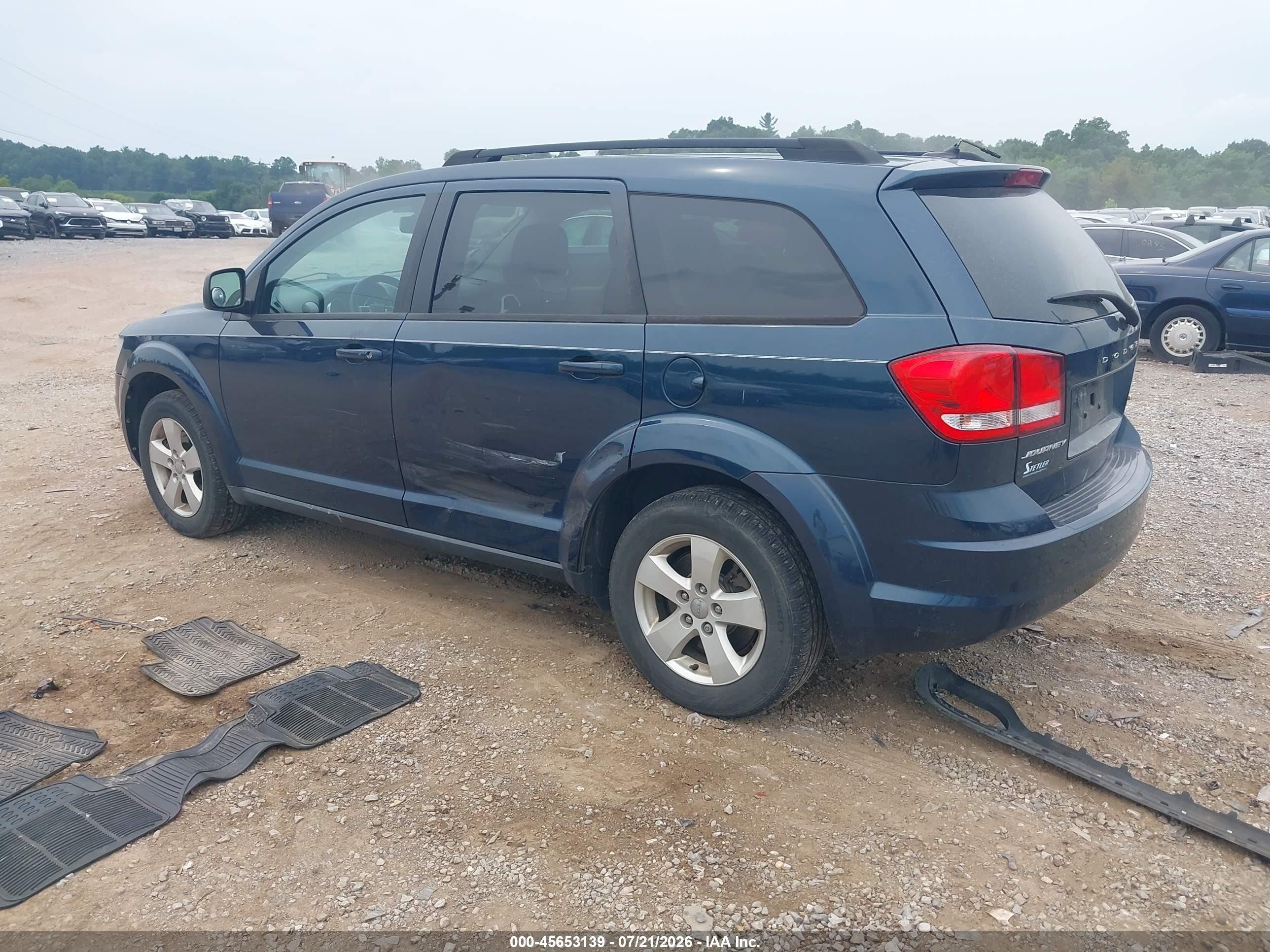 2014 Dodge Journey Se Синий vin: 3C4PDCAB7ET141999