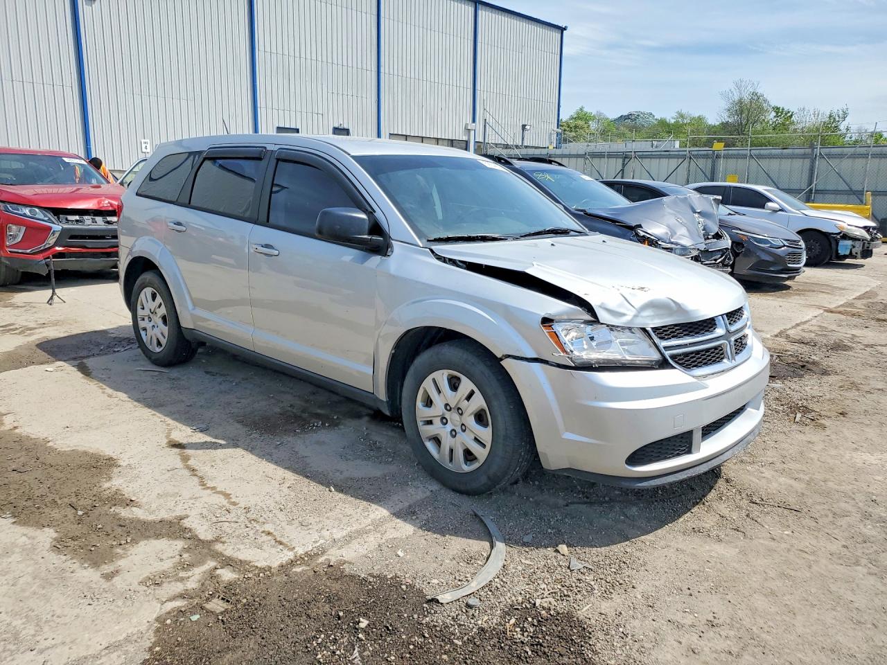 2014 Dodge Journey Se Silver vin: 3C4PDCAB7ET198395