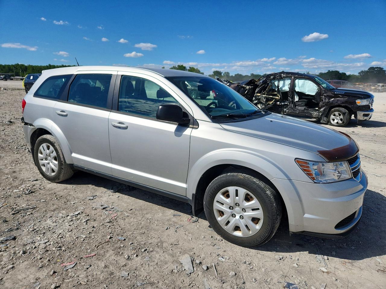2014 Dodge Journey Se Silver vin: 3C4PDCAB7ET303565