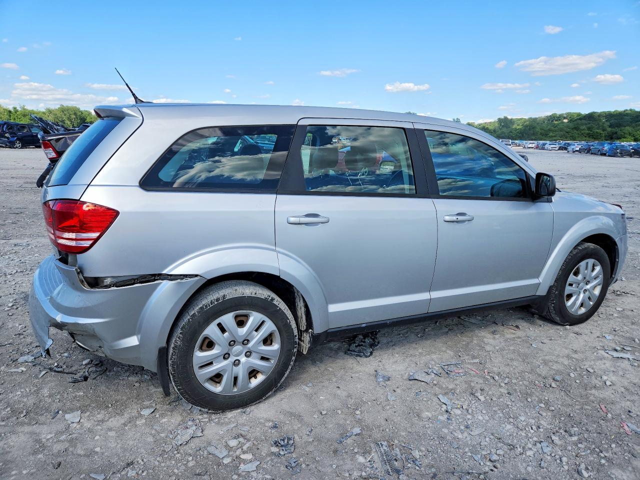 2014 Dodge Journey Se Silver vin: 3C4PDCAB7ET303565