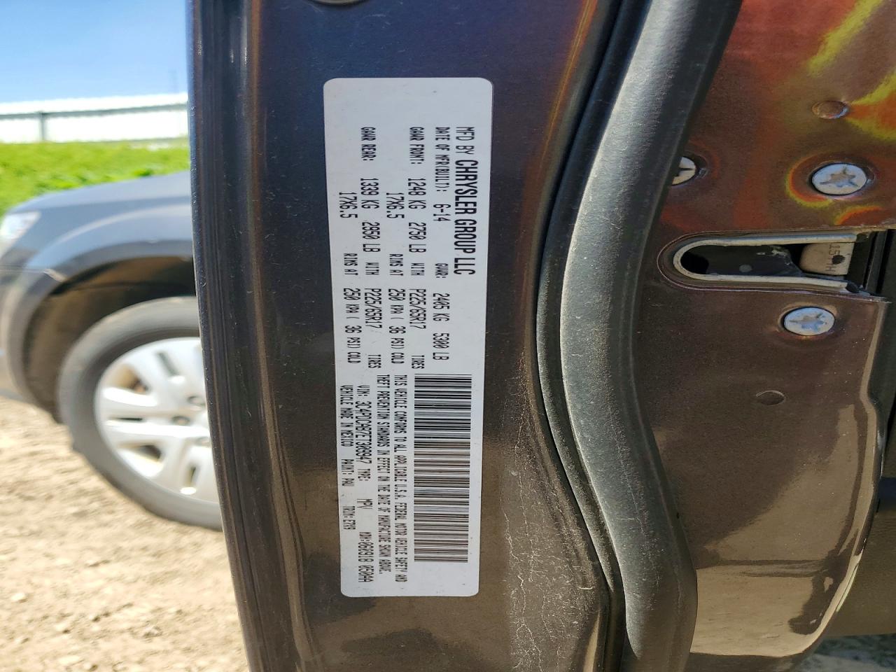 2014 Dodge Journey Se Charcoal vin: 3C4PDCAB7ET309947