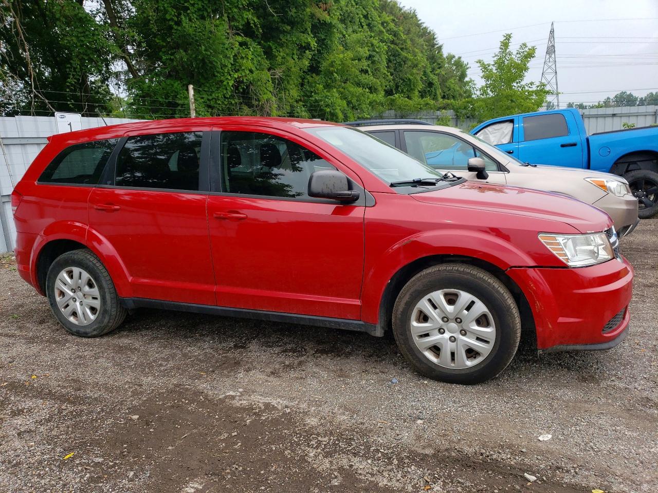 2015 Dodge Journey Se Red vin: 3C4PDCAB7FT587295