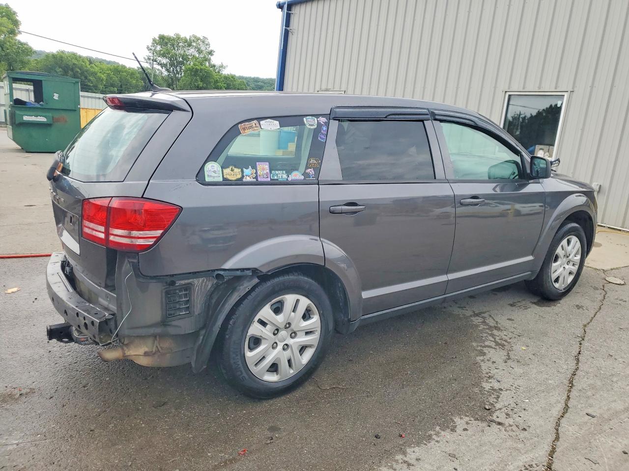 2015 Dodge Journey Se Gray vin: 3C4PDCAB7FT587510