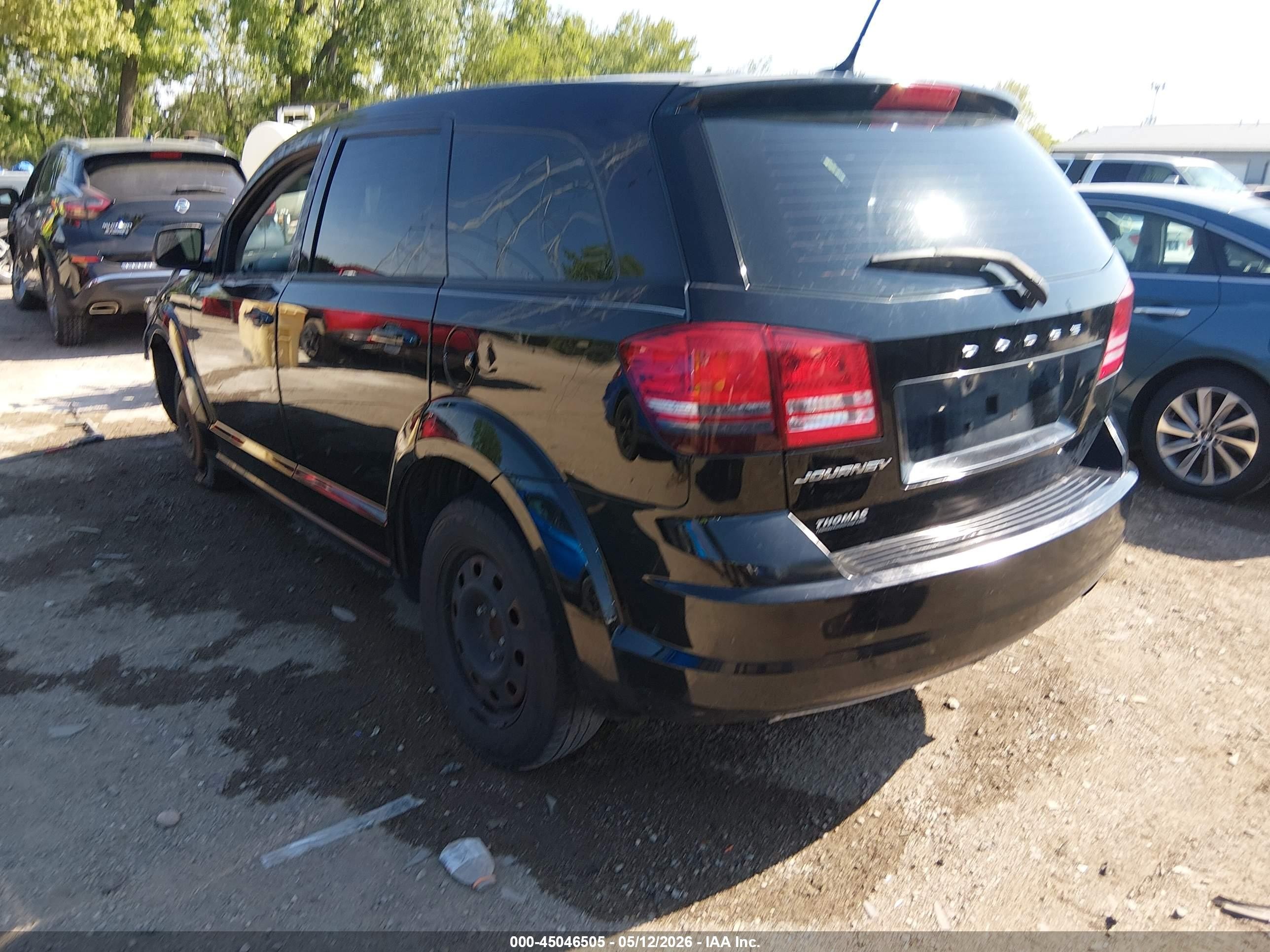 2015 Dodge Journey American Value Pkg Black vin: 3C4PDCAB7FT610929