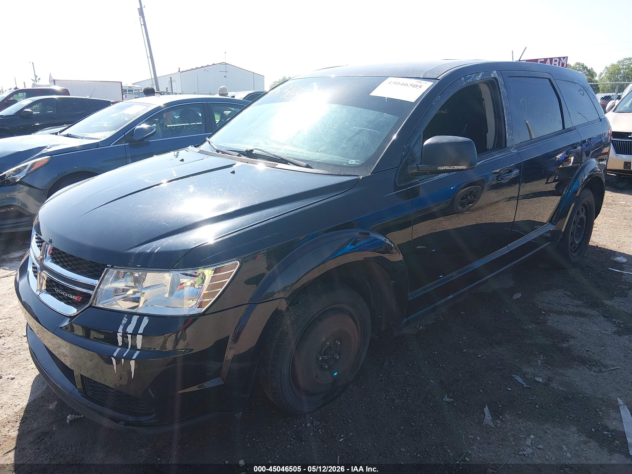 2015 Dodge Journey American Value Pkg Black vin: 3C4PDCAB7FT610929