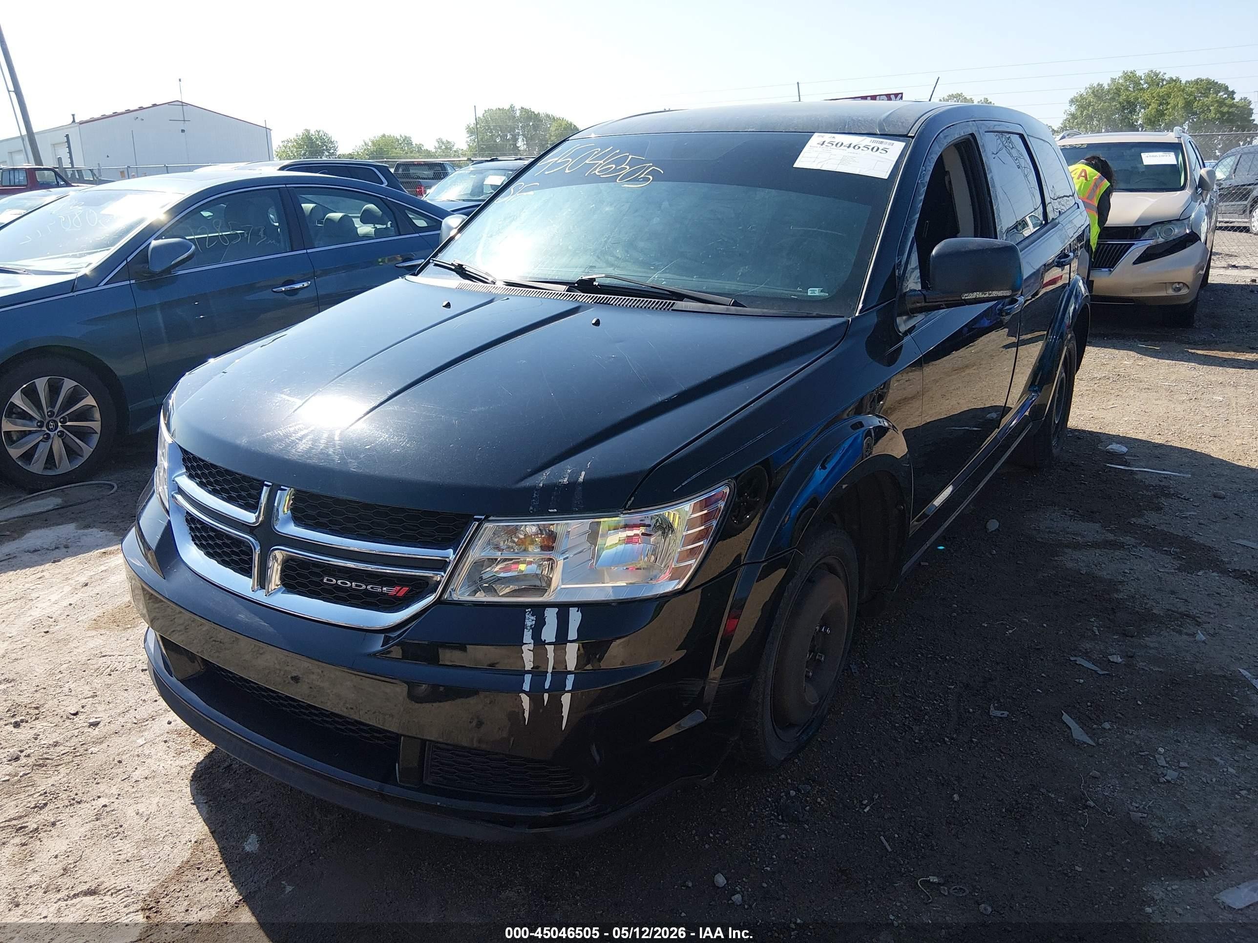 2015 Dodge Journey American Value Pkg Black vin: 3C4PDCAB7FT610929