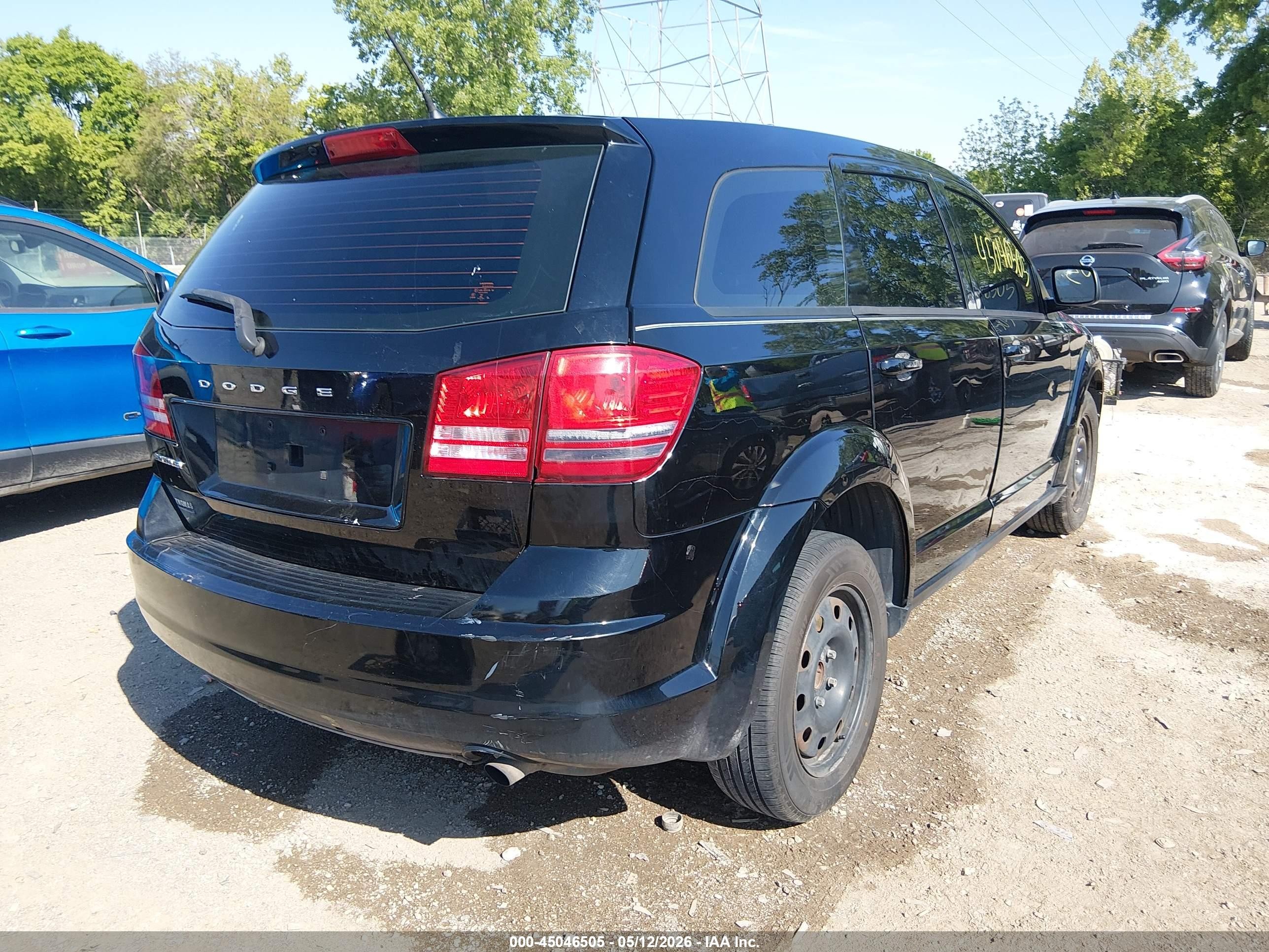 2015 Dodge Journey American Value Pkg Black vin: 3C4PDCAB7FT610929