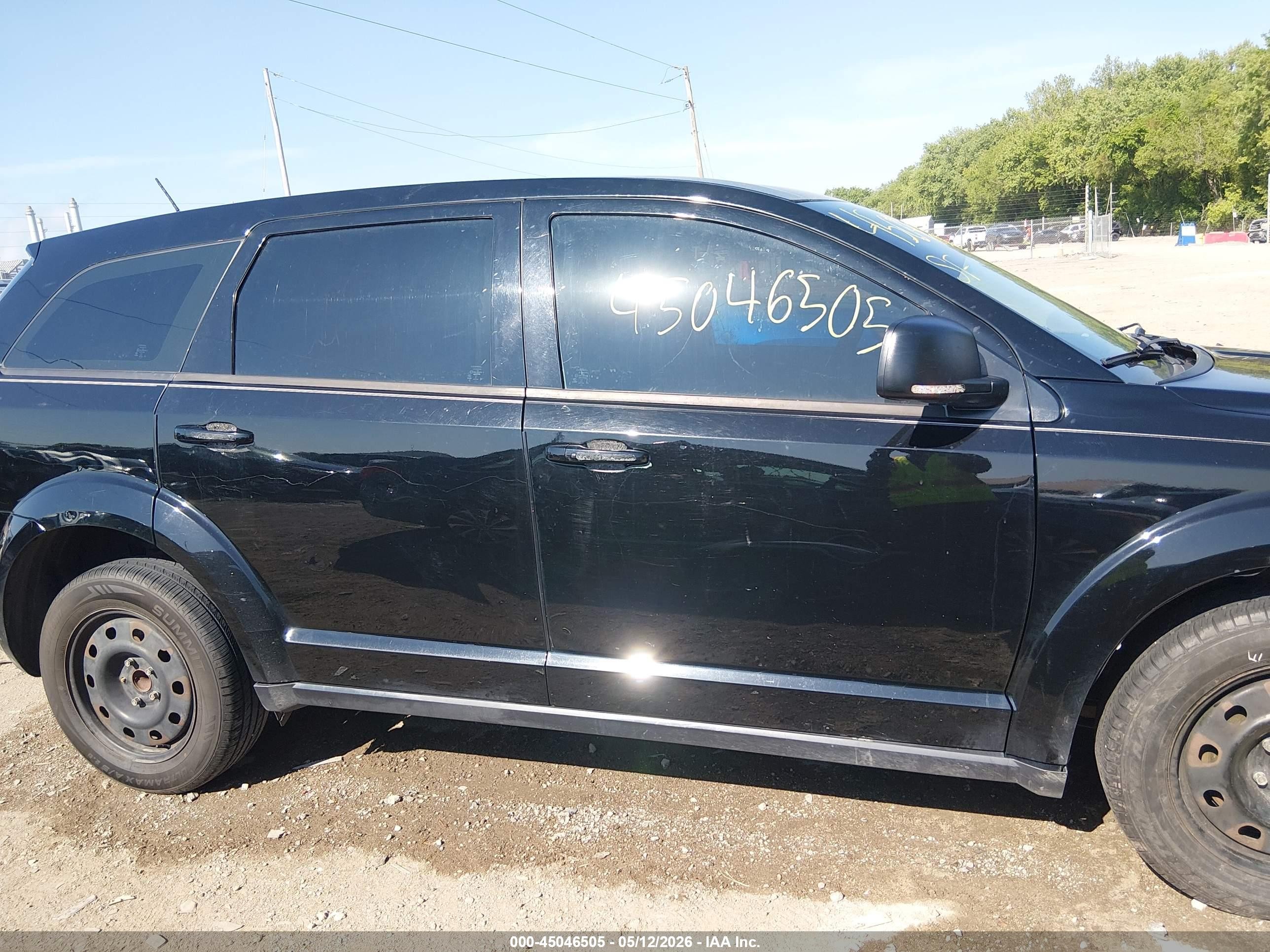 2015 Dodge Journey American Value Pkg Black vin: 3C4PDCAB7FT610929