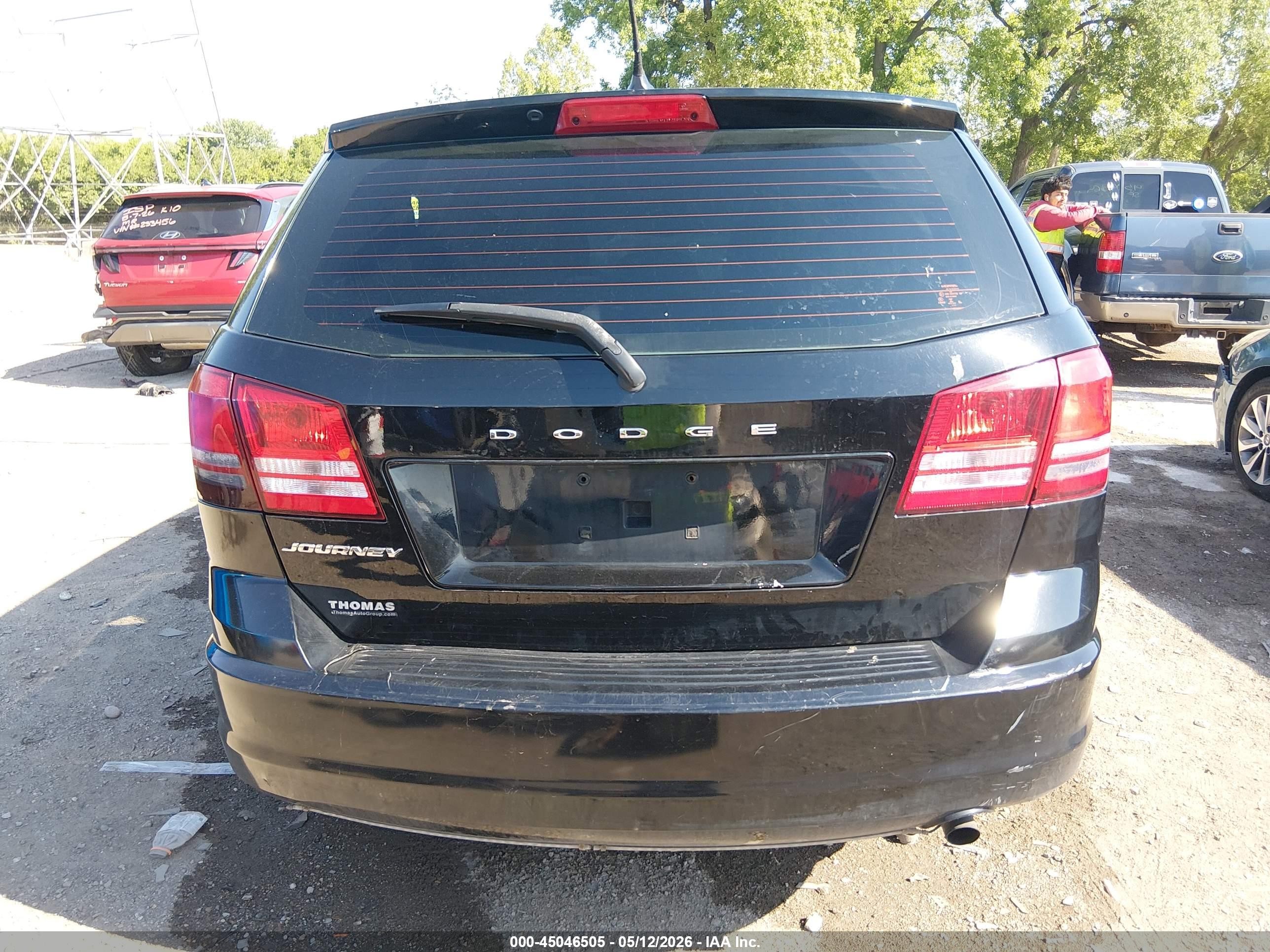 2015 Dodge Journey American Value Pkg Black vin: 3C4PDCAB7FT610929