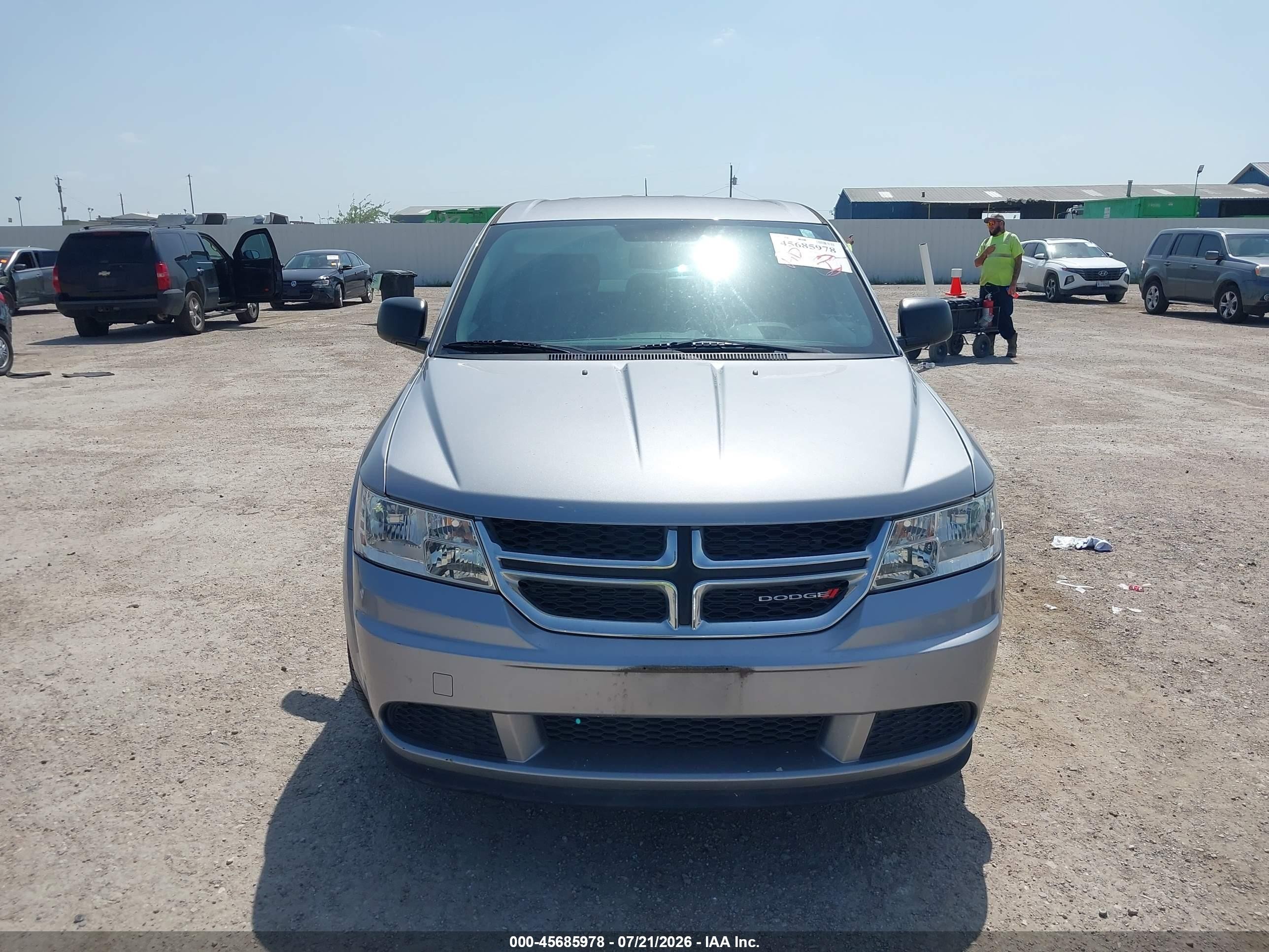 2015 Dodge Journey American Value Pkg Silver vin: 3C4PDCAB7FT641257