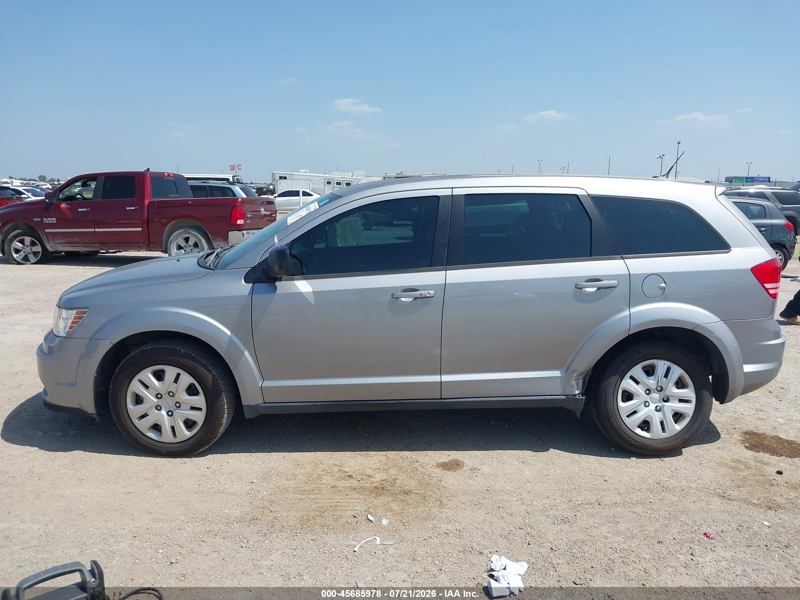 2015 Dodge Journey American Value Pkg Silver vin: 3C4PDCAB7FT641257