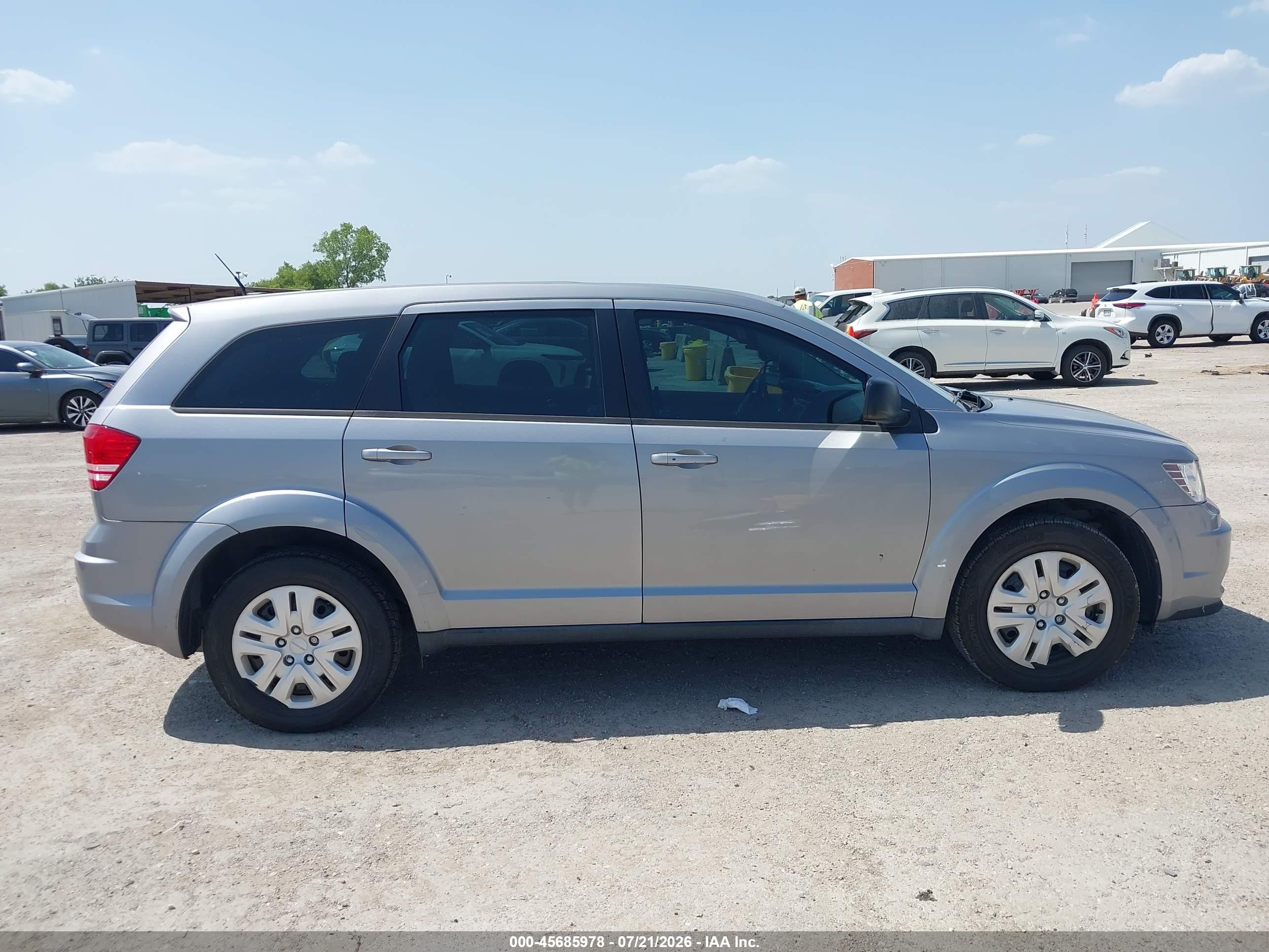 2015 Dodge Journey American Value Pkg Silver vin: 3C4PDCAB7FT641257