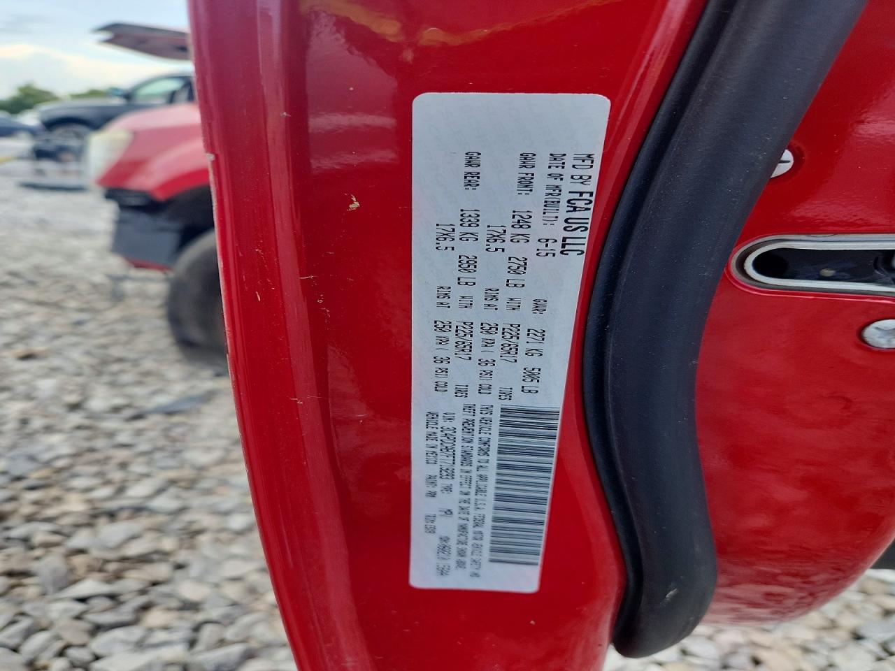 2015 Dodge Journey Se Red vin: 3C4PDCAB7FT719293