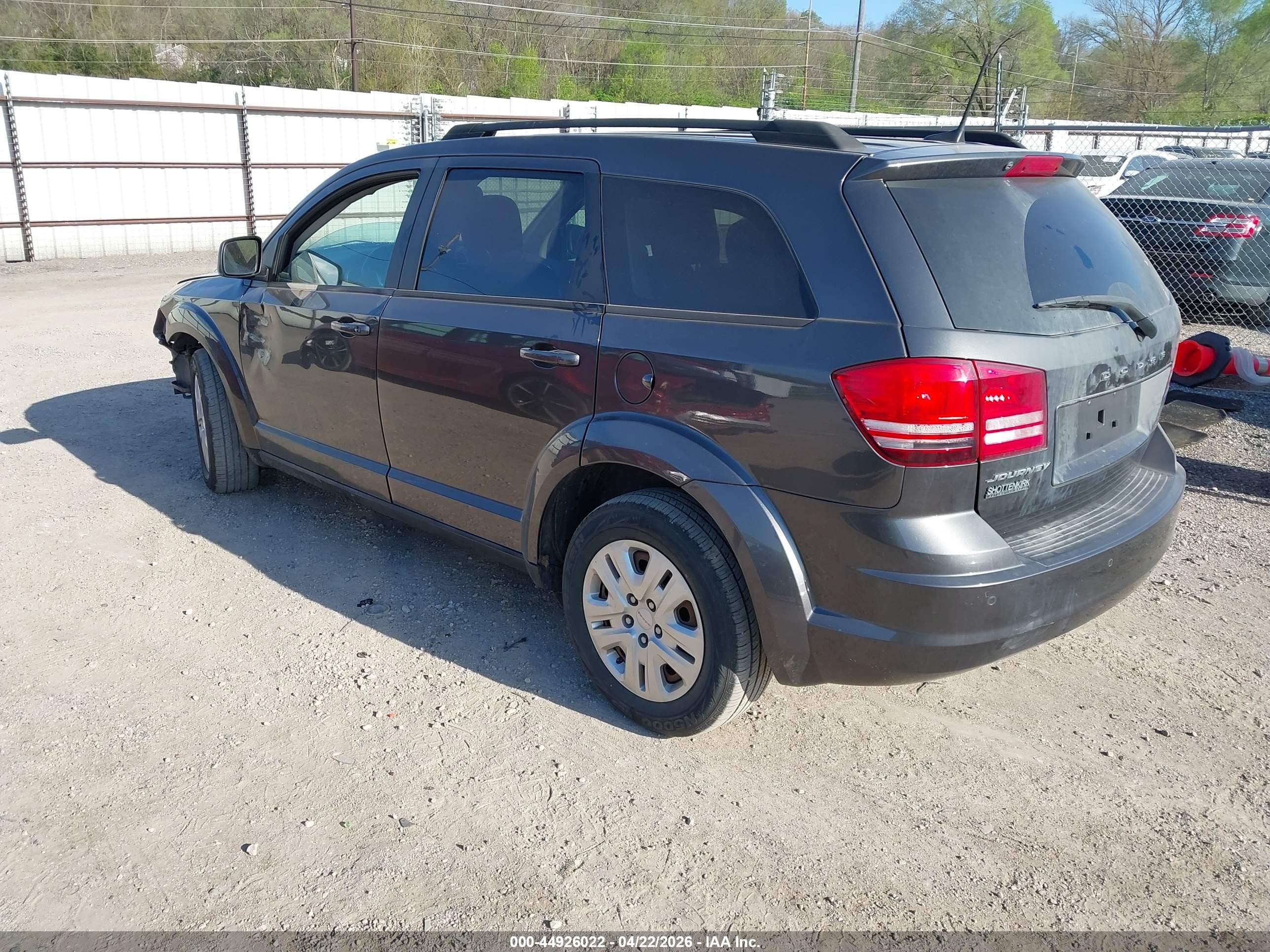 2020 Dodge Journey Se Value Gray vin: 3C4PDCAB7LT237600