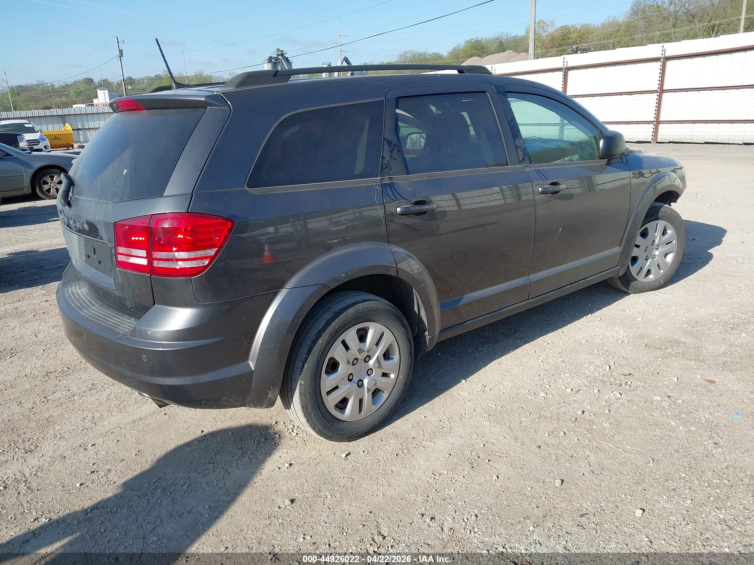 2020 Dodge Journey Se Value Gray vin: 3C4PDCAB7LT237600