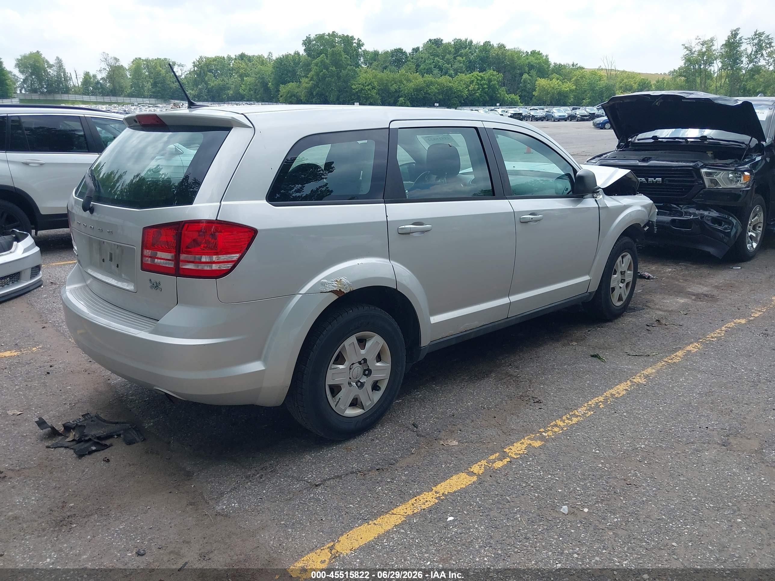 2012 Dodge Journey Se/avp Silver vin: 3C4PDCAB8CT207263