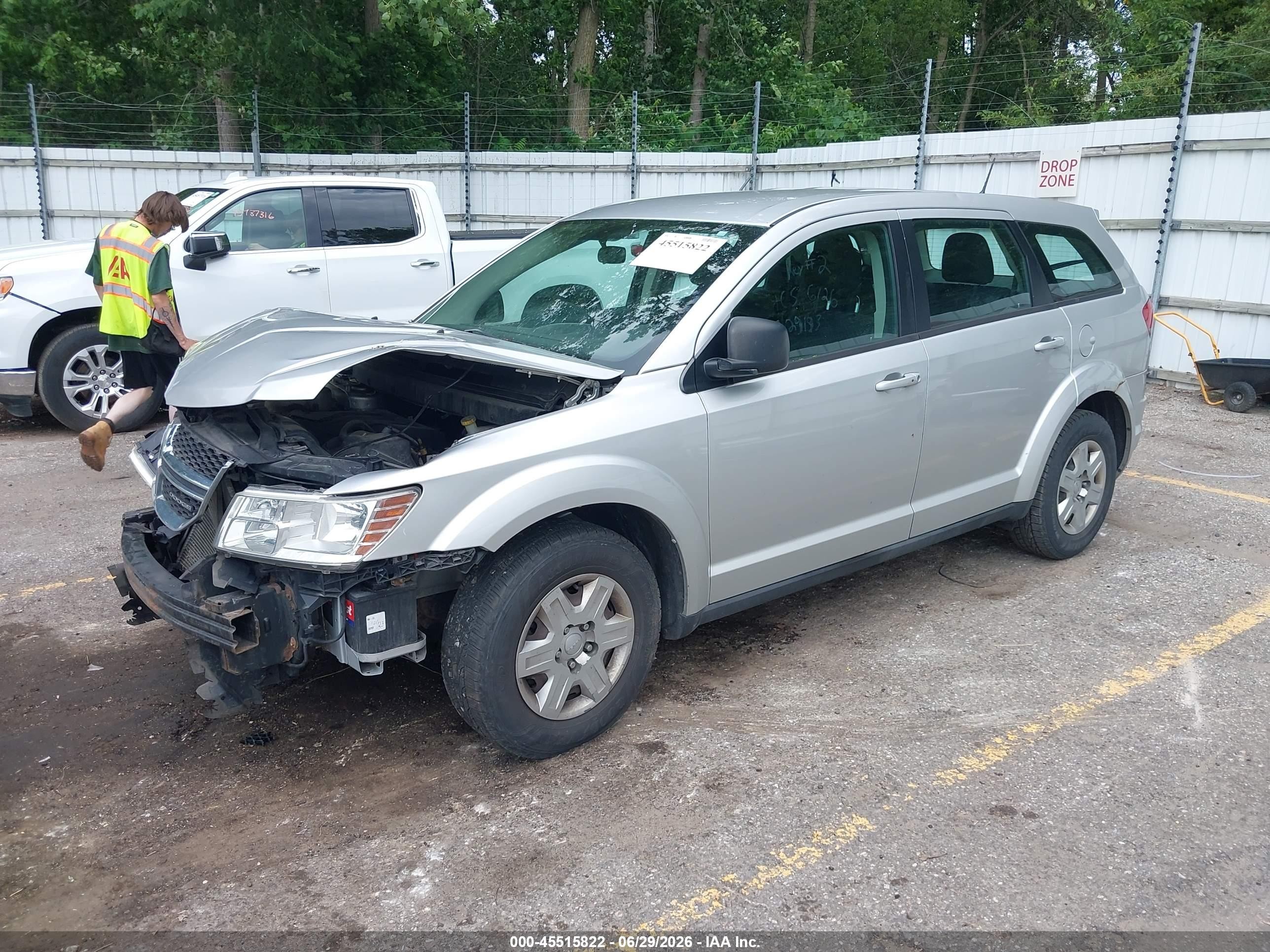 2012 Dodge Journey Se/avp Silver vin: 3C4PDCAB8CT207263