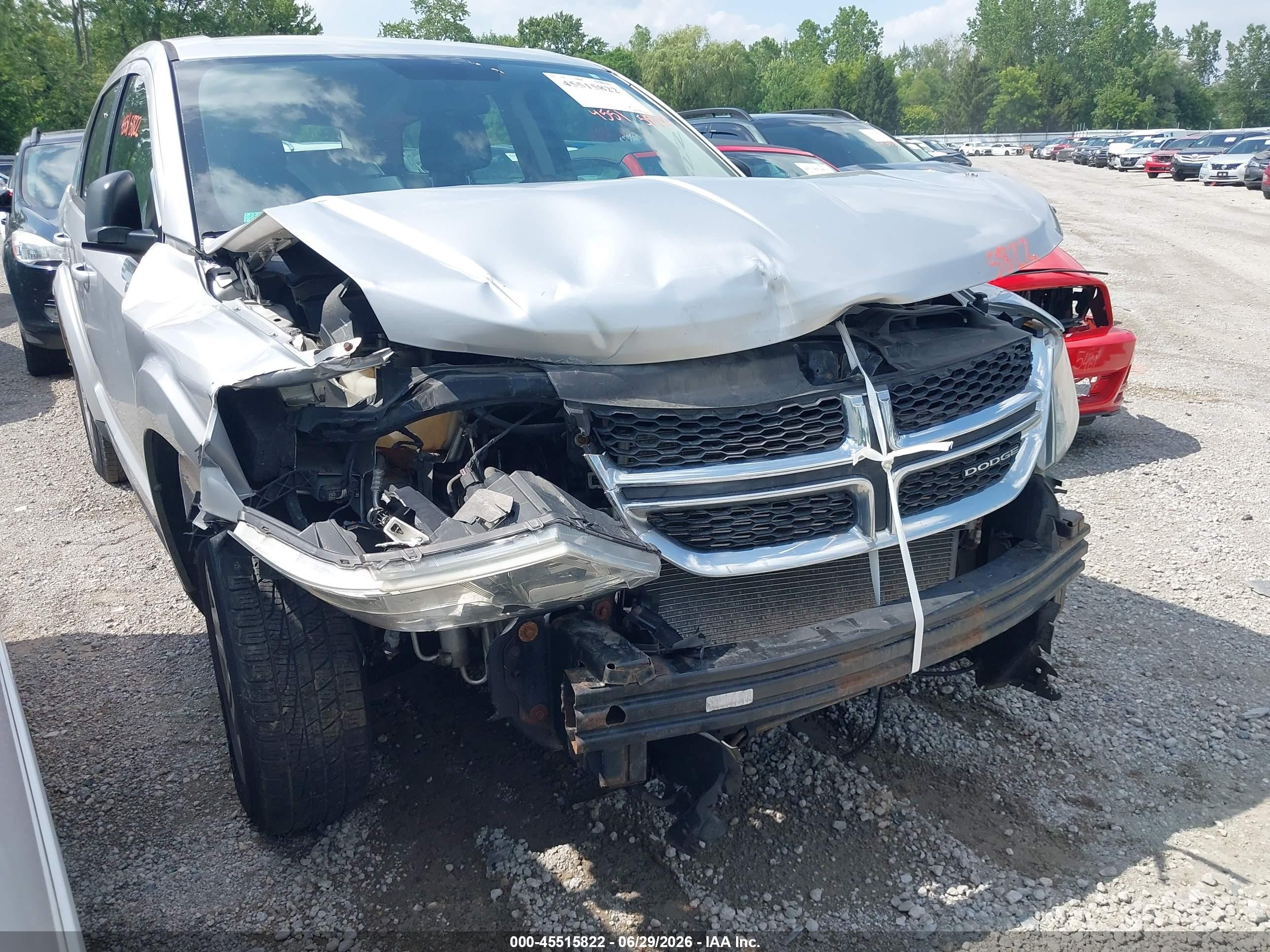 2012 Dodge Journey Se/avp Silver vin: 3C4PDCAB8CT207263