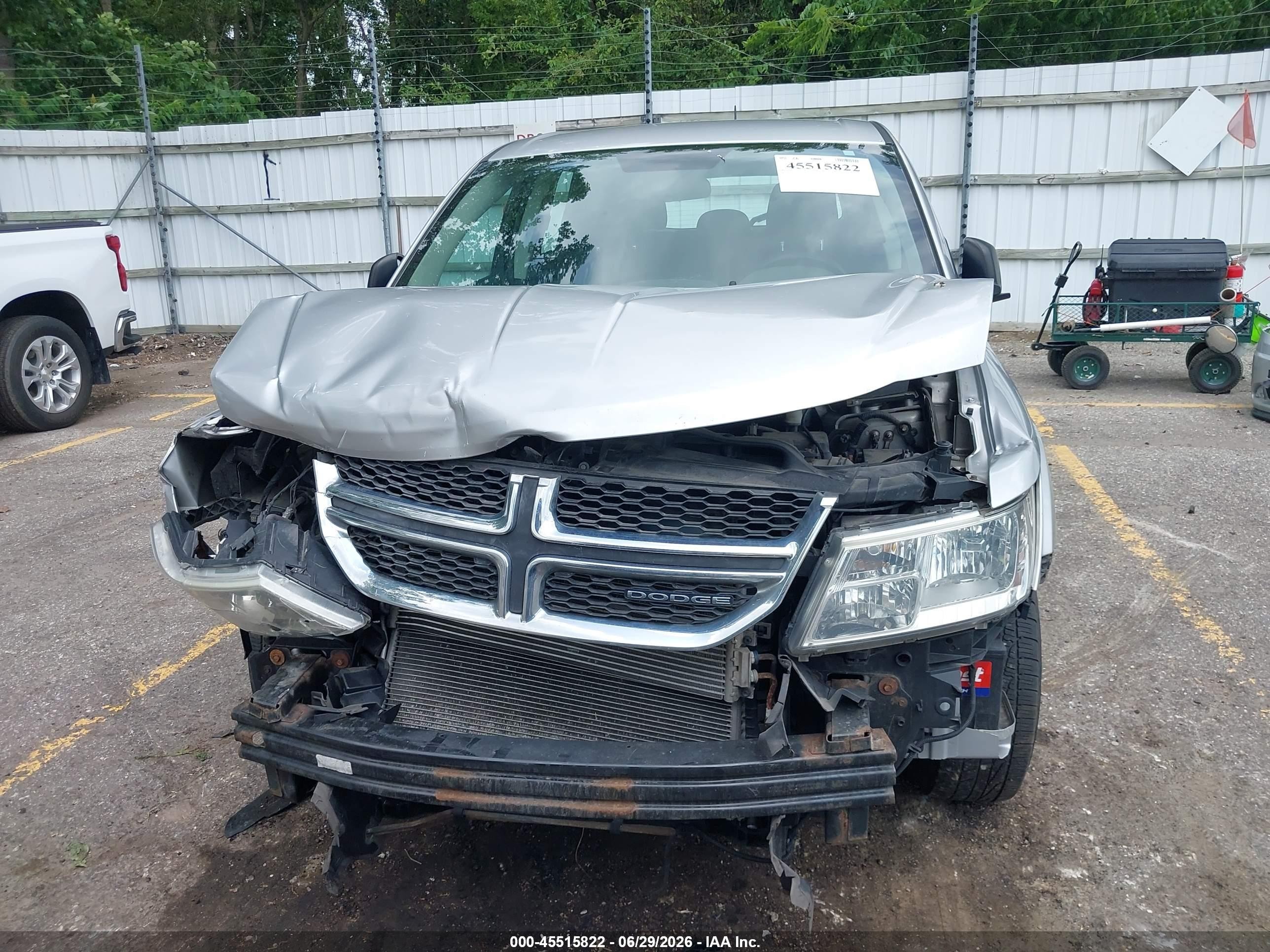 2012 Dodge Journey Se/avp Silver vin: 3C4PDCAB8CT207263