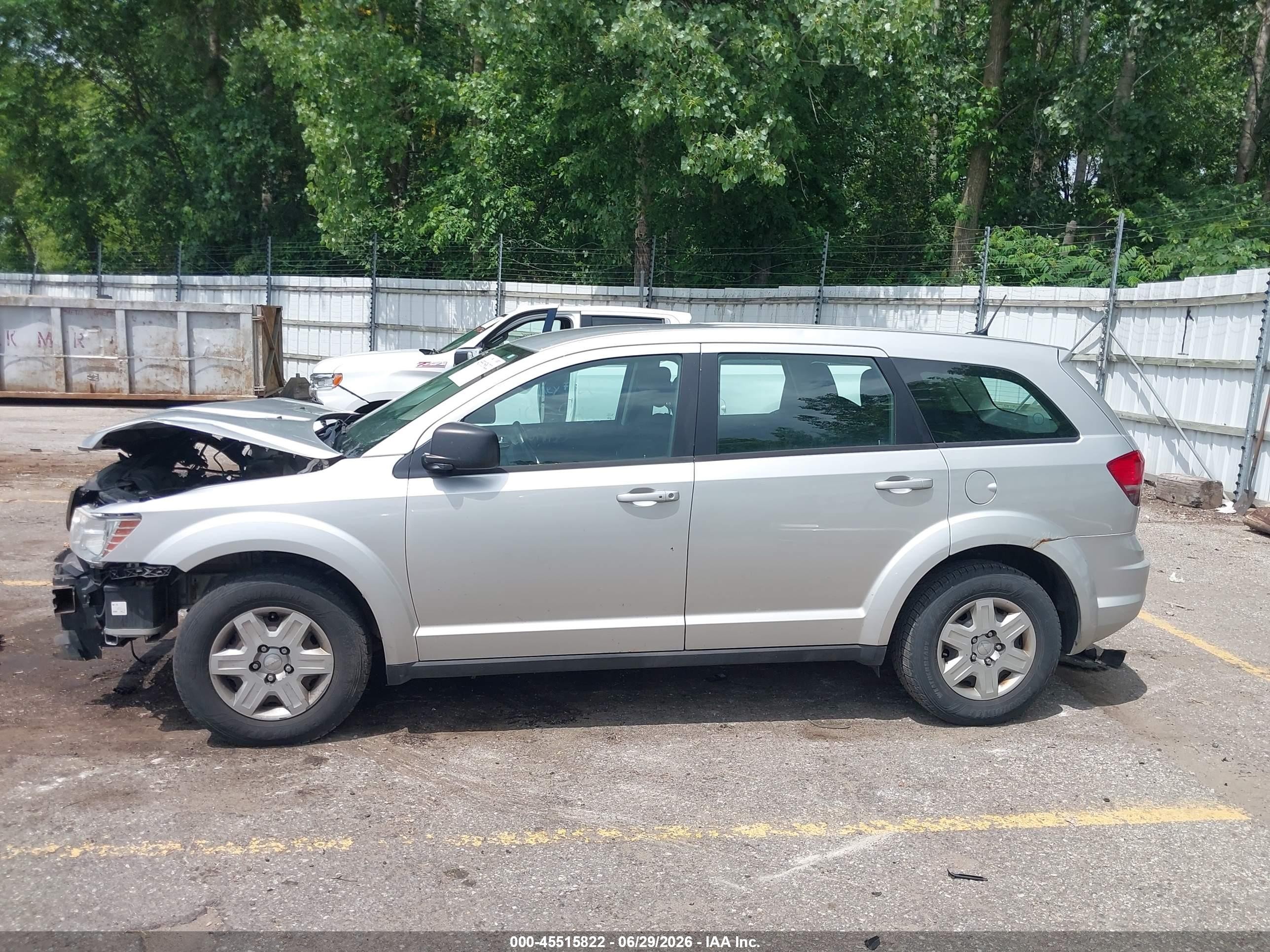2012 Dodge Journey Se/avp Silver vin: 3C4PDCAB8CT207263