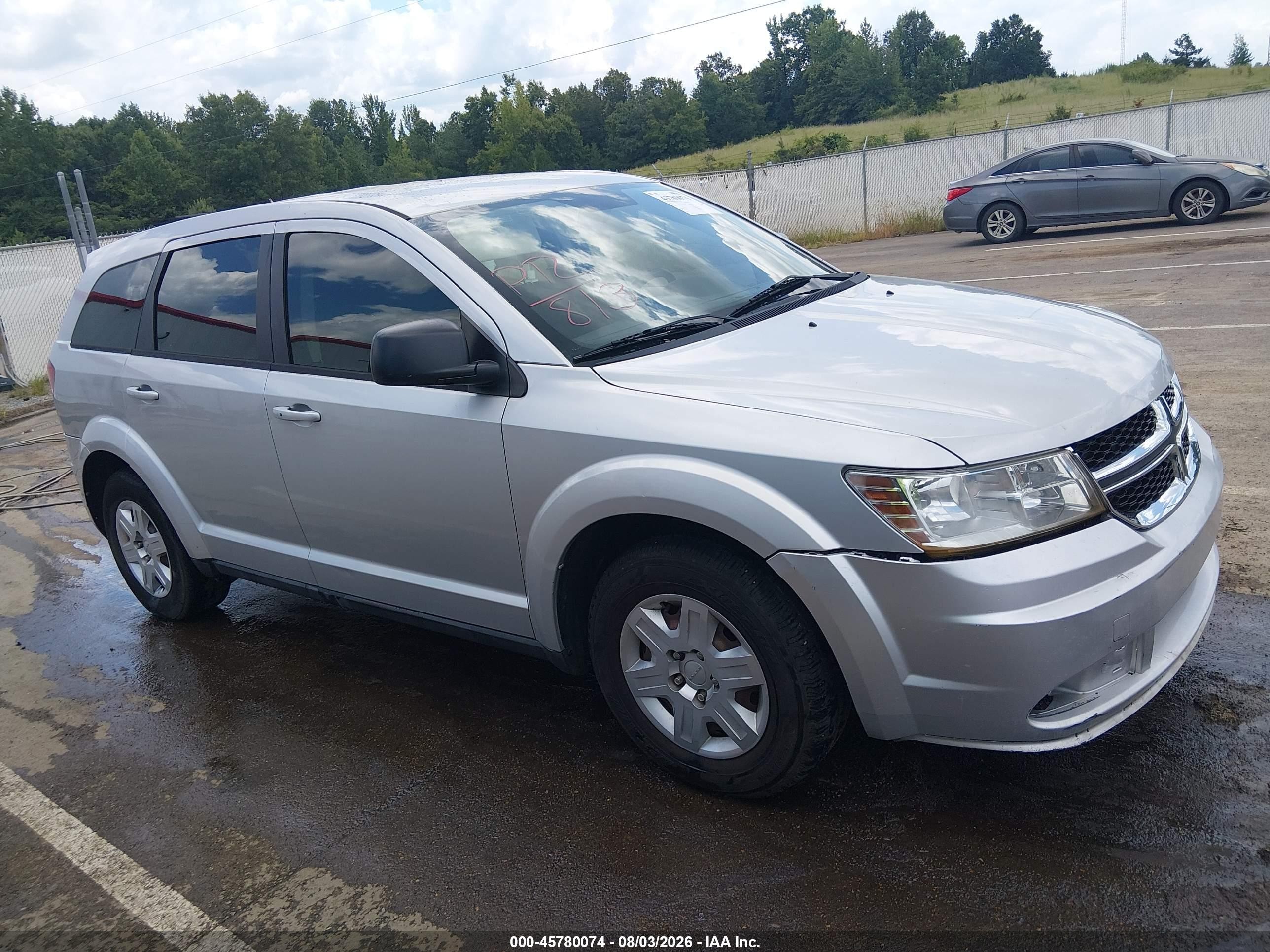2012 Dodge Journey Se/avp Silver vin: 3C4PDCAB8CT262389
