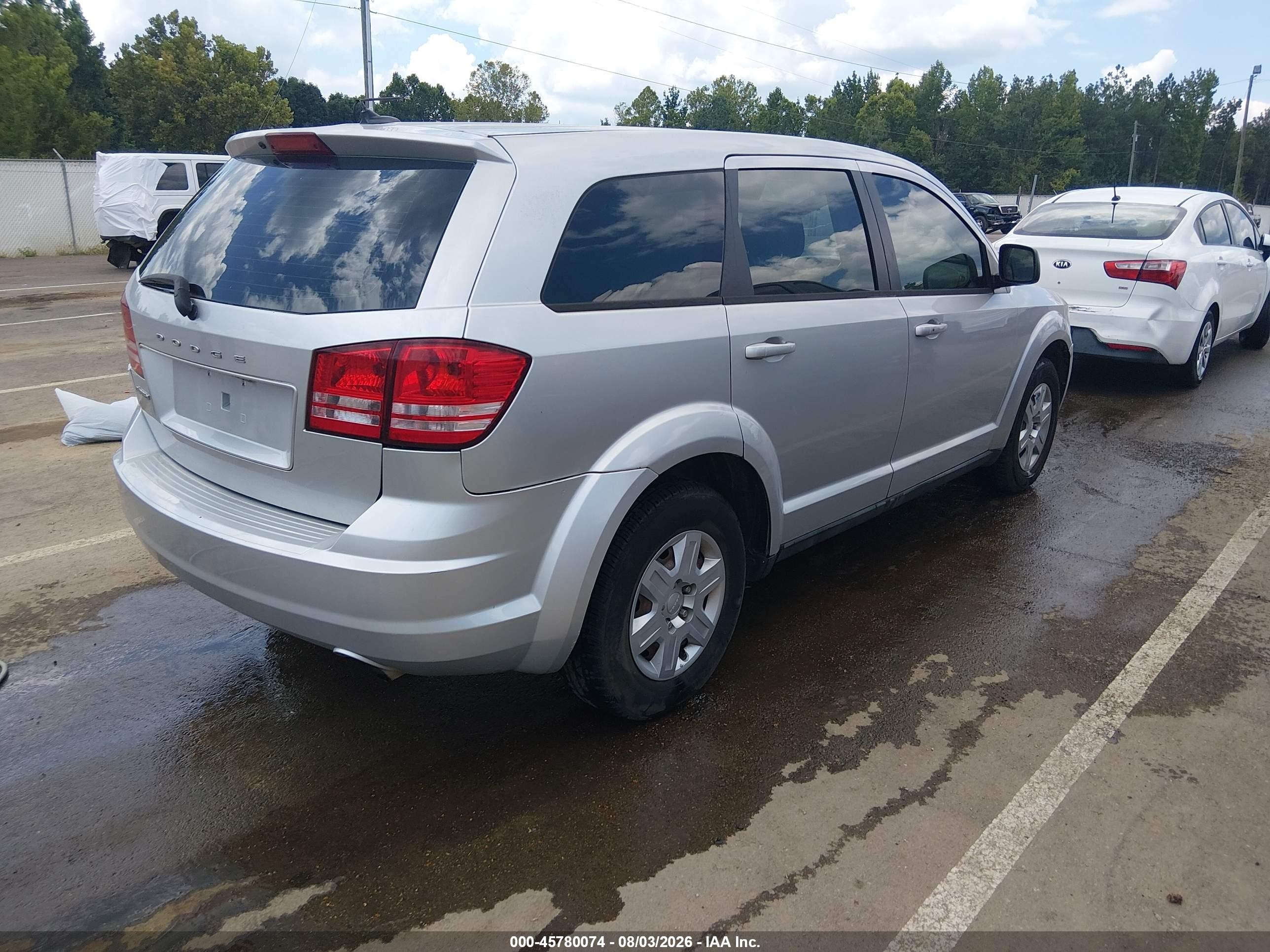 2012 Dodge Journey Se/avp Silver vin: 3C4PDCAB8CT262389