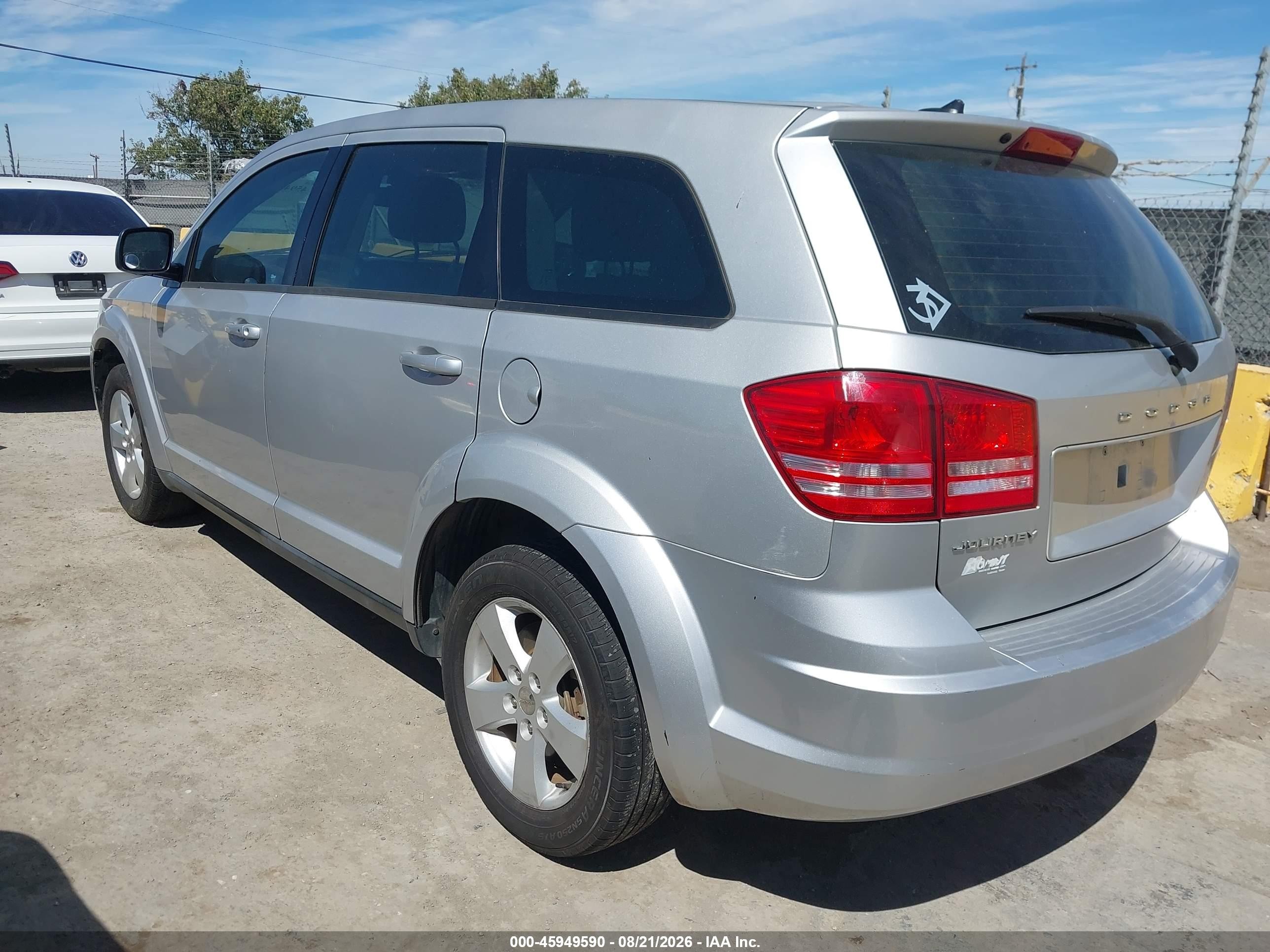 2013 Dodge Journey American Value Pkg Серый vin: 3C4PDCAB8DT502414