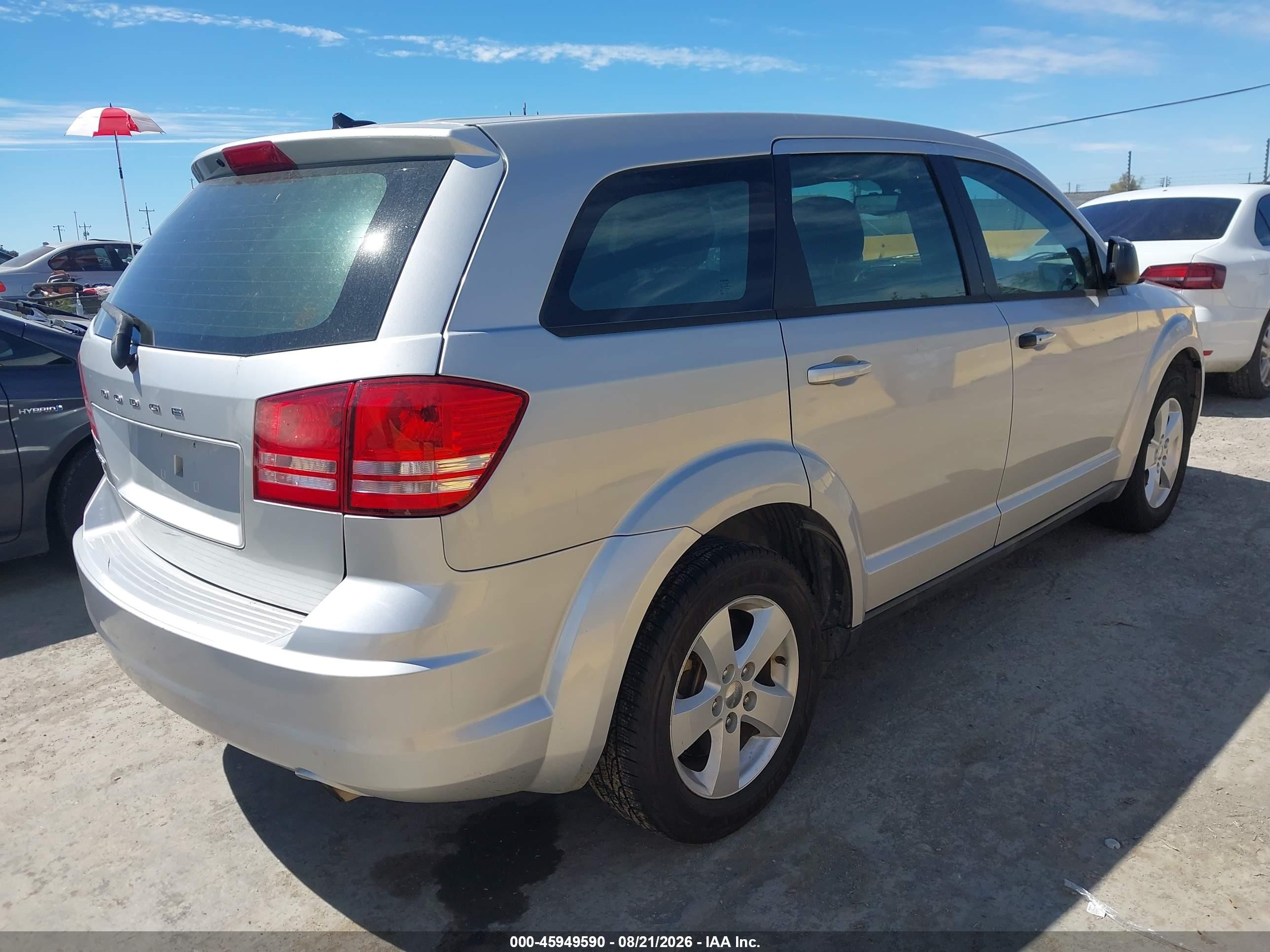 2013 Dodge Journey American Value Pkg Серый vin: 3C4PDCAB8DT502414