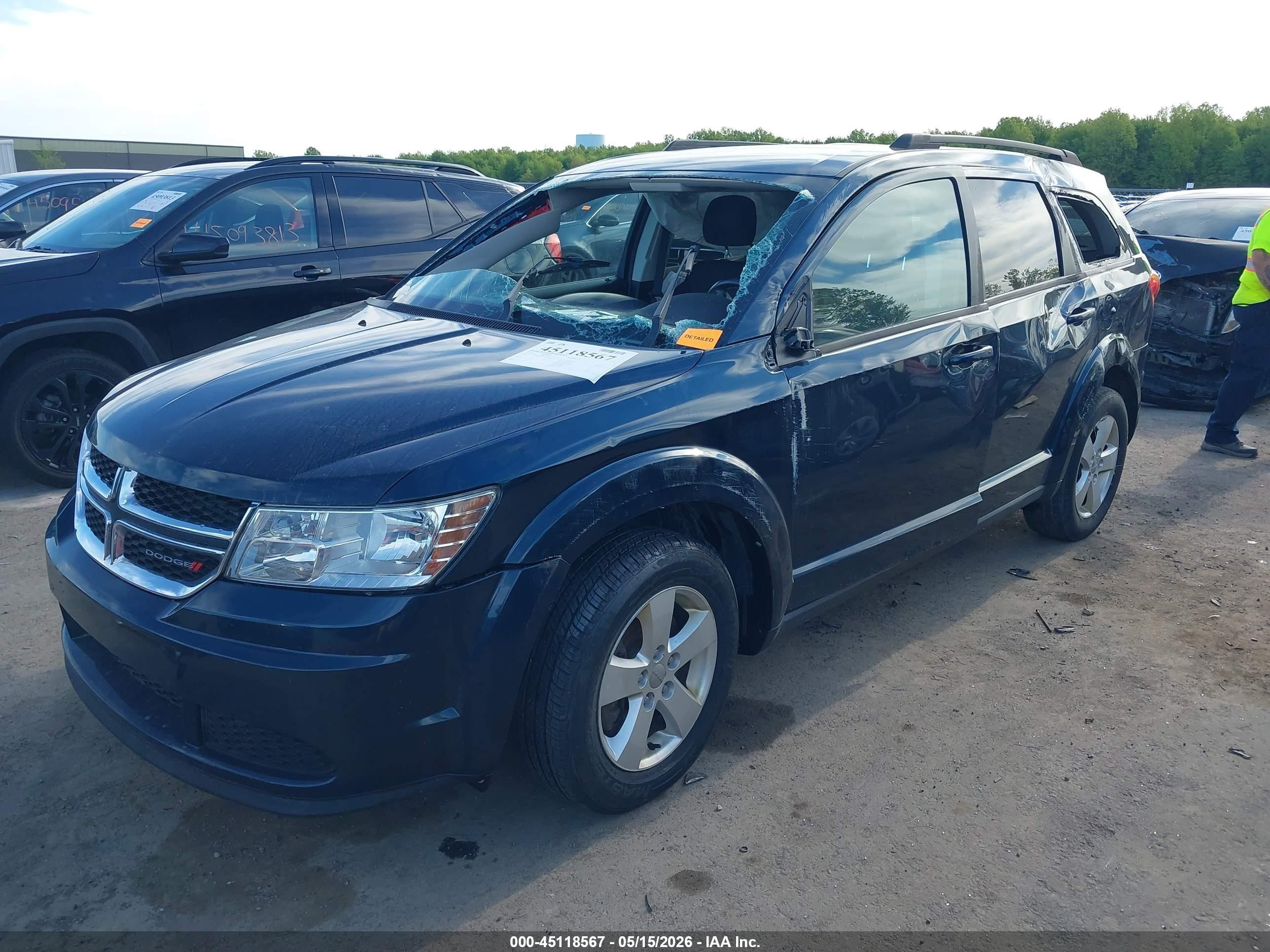 2013 Dodge Journey Se Blue vin: 3C4PDCAB8DT634475