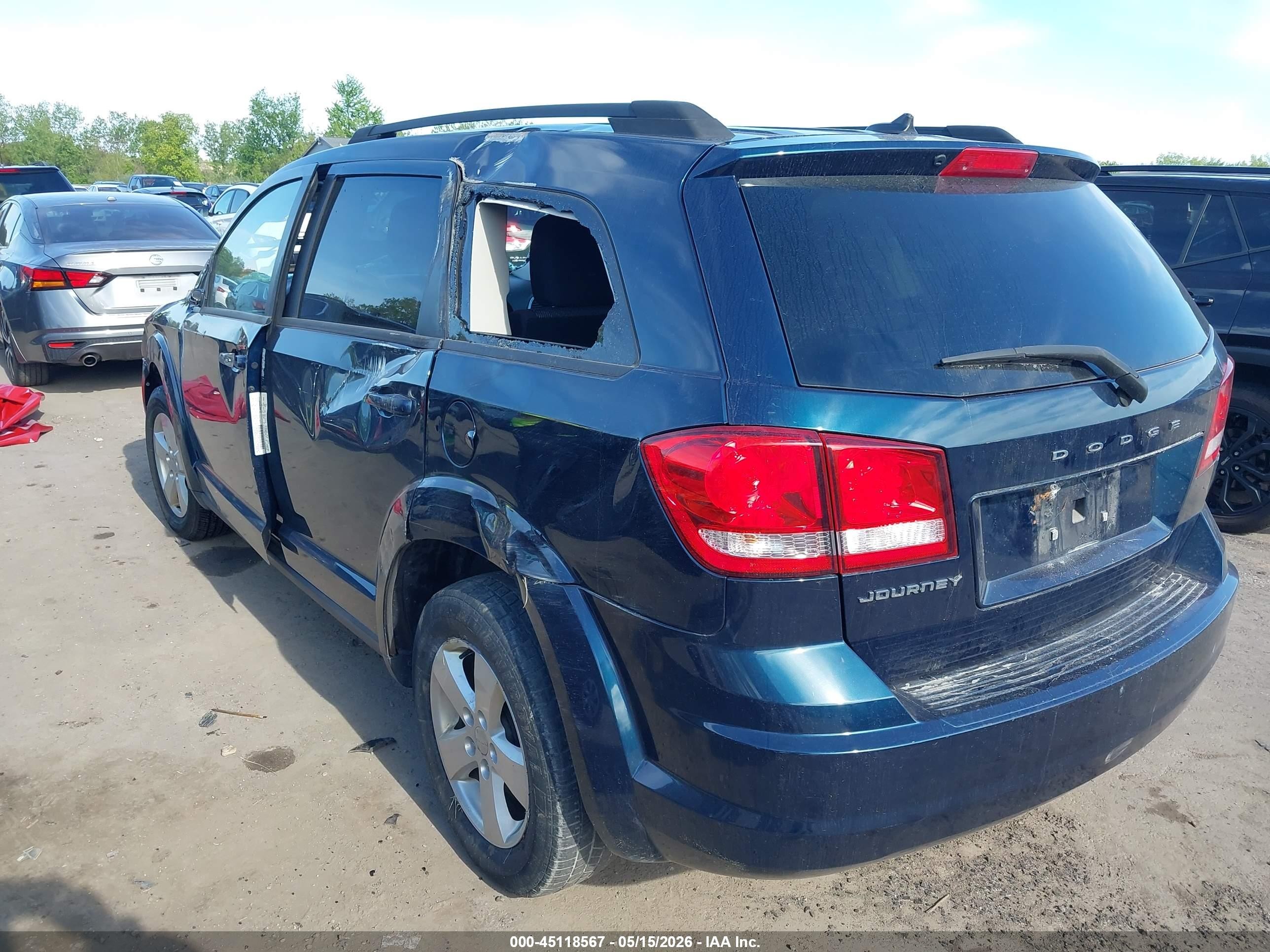 2013 Dodge Journey Se Blue vin: 3C4PDCAB8DT634475