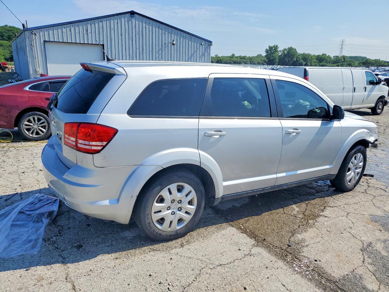 2014 Dodge Journey Se Silver vin: 3C4PDCAB8ET150954