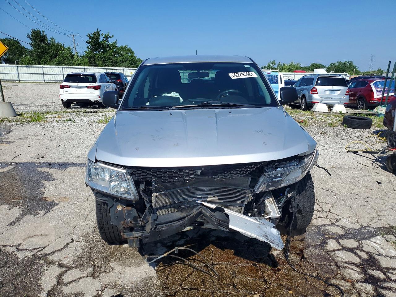 2014 Dodge Journey Se Silver vin: 3C4PDCAB8ET150954