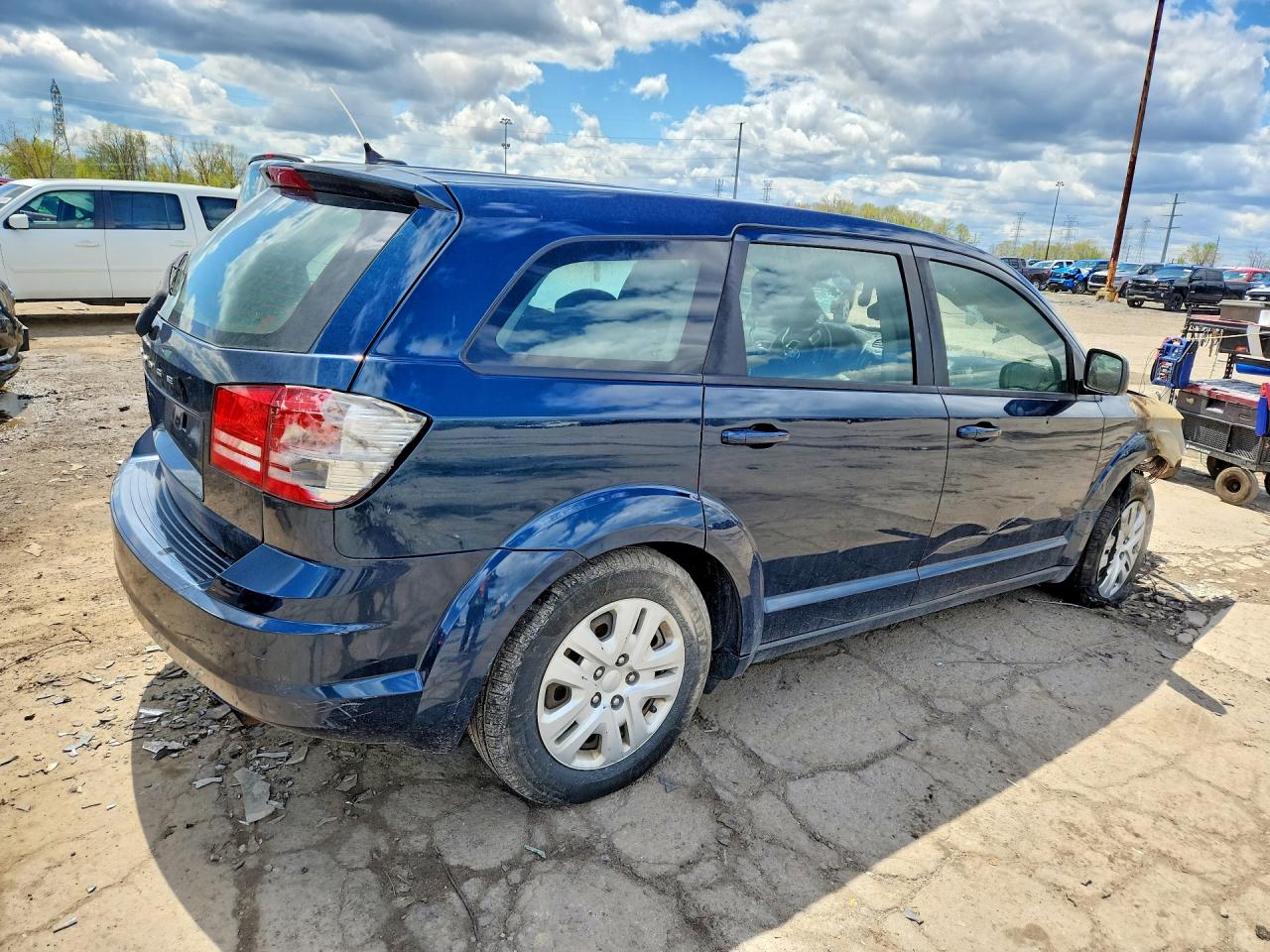 2014 Dodge Journey Se Blue vin: 3C4PDCAB8ET171111