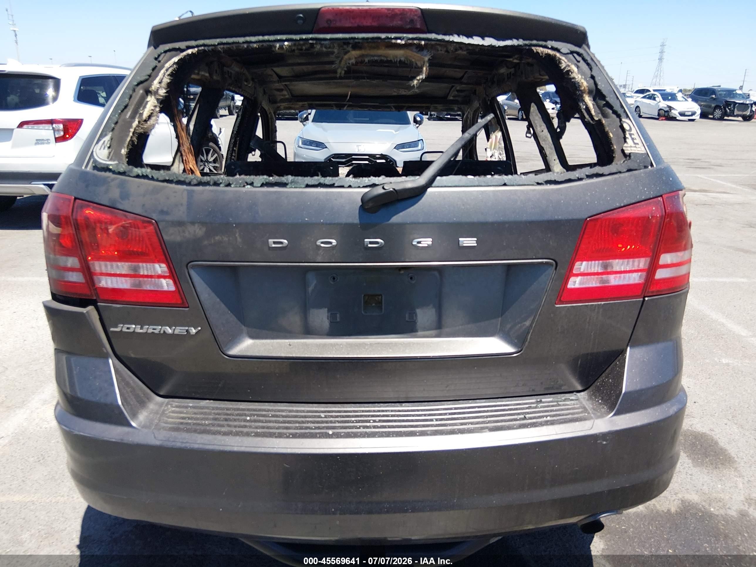 2014 Dodge Journey American Value Pkg Gray vin: 3C4PDCAB8ET202020