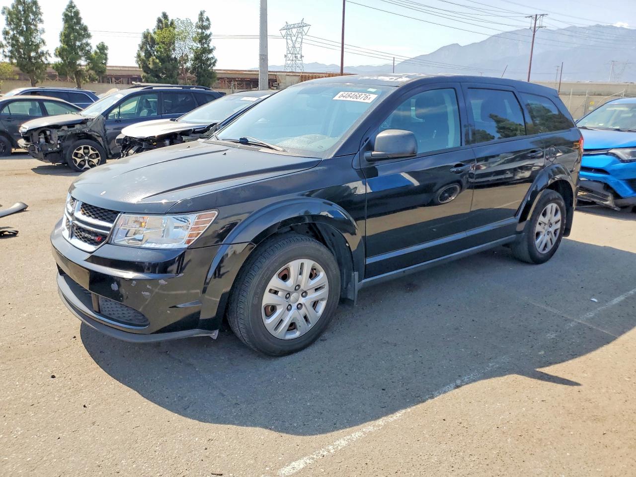2014 Dodge Journey Se Черный vin: 3C4PDCAB8ET280751