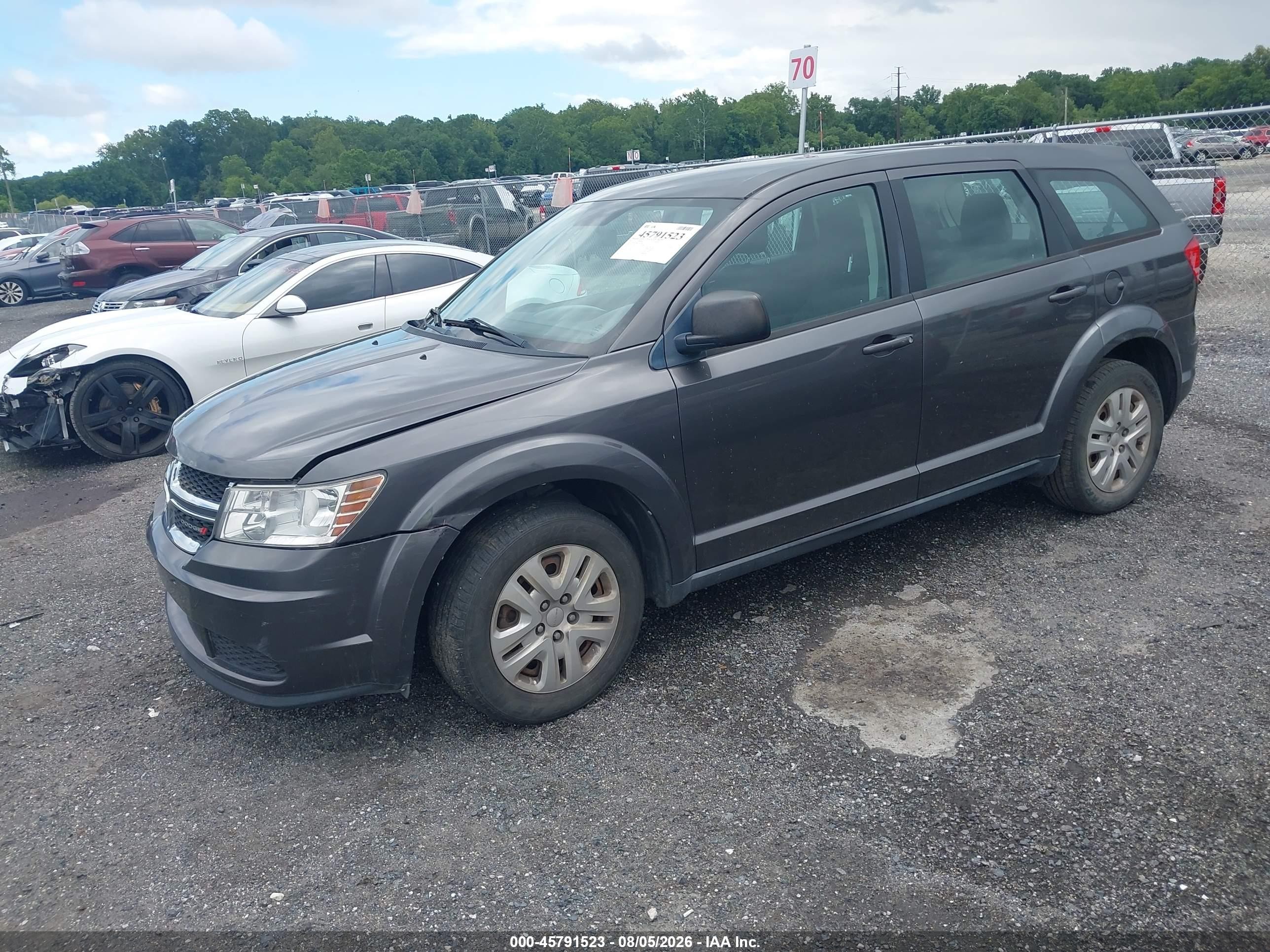2015 Dodge Journey American Value Pkg Black vin: 3C4PDCAB8FT557366