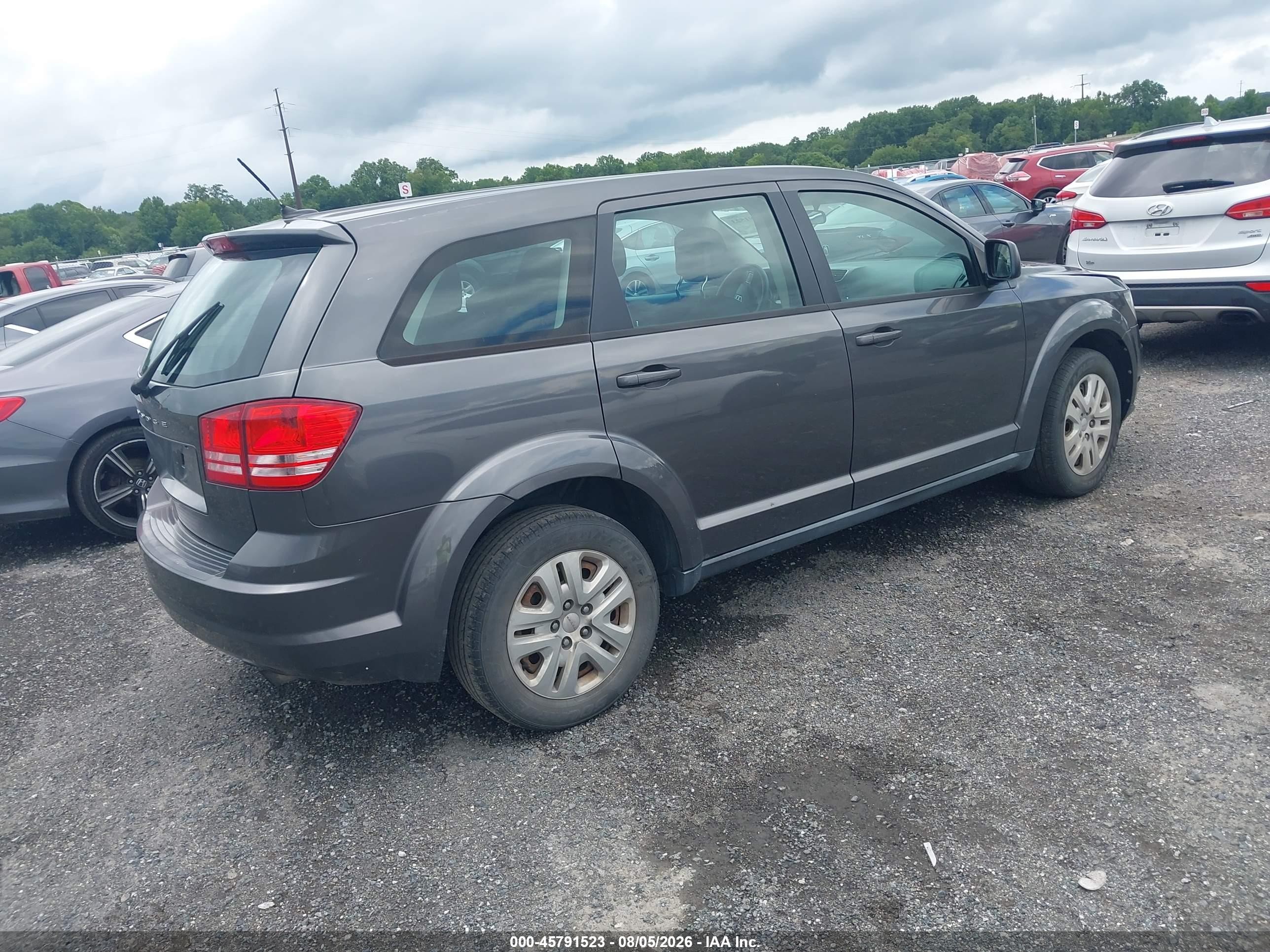 2015 Dodge Journey American Value Pkg Black vin: 3C4PDCAB8FT557366