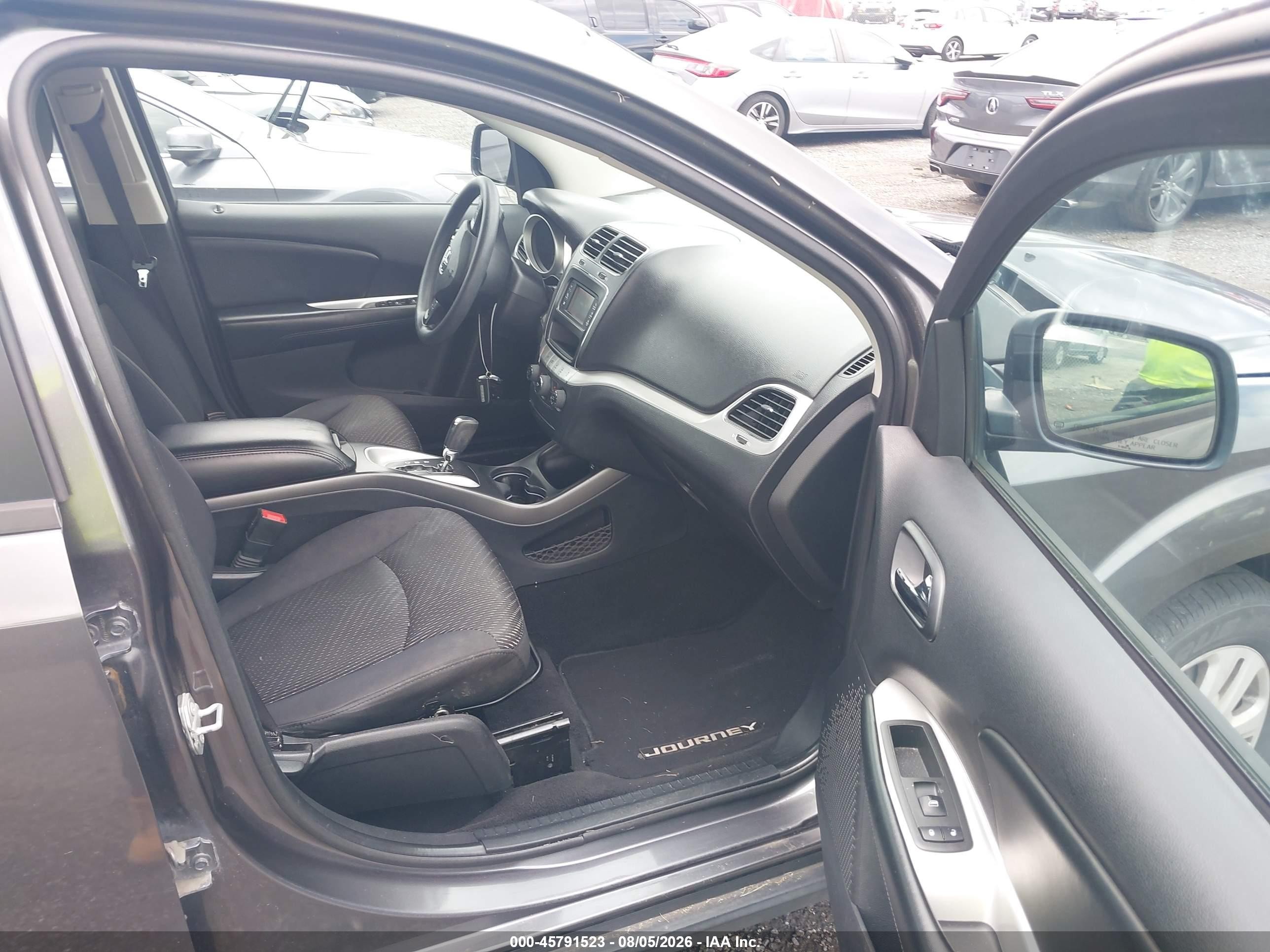2015 Dodge Journey American Value Pkg Black vin: 3C4PDCAB8FT557366