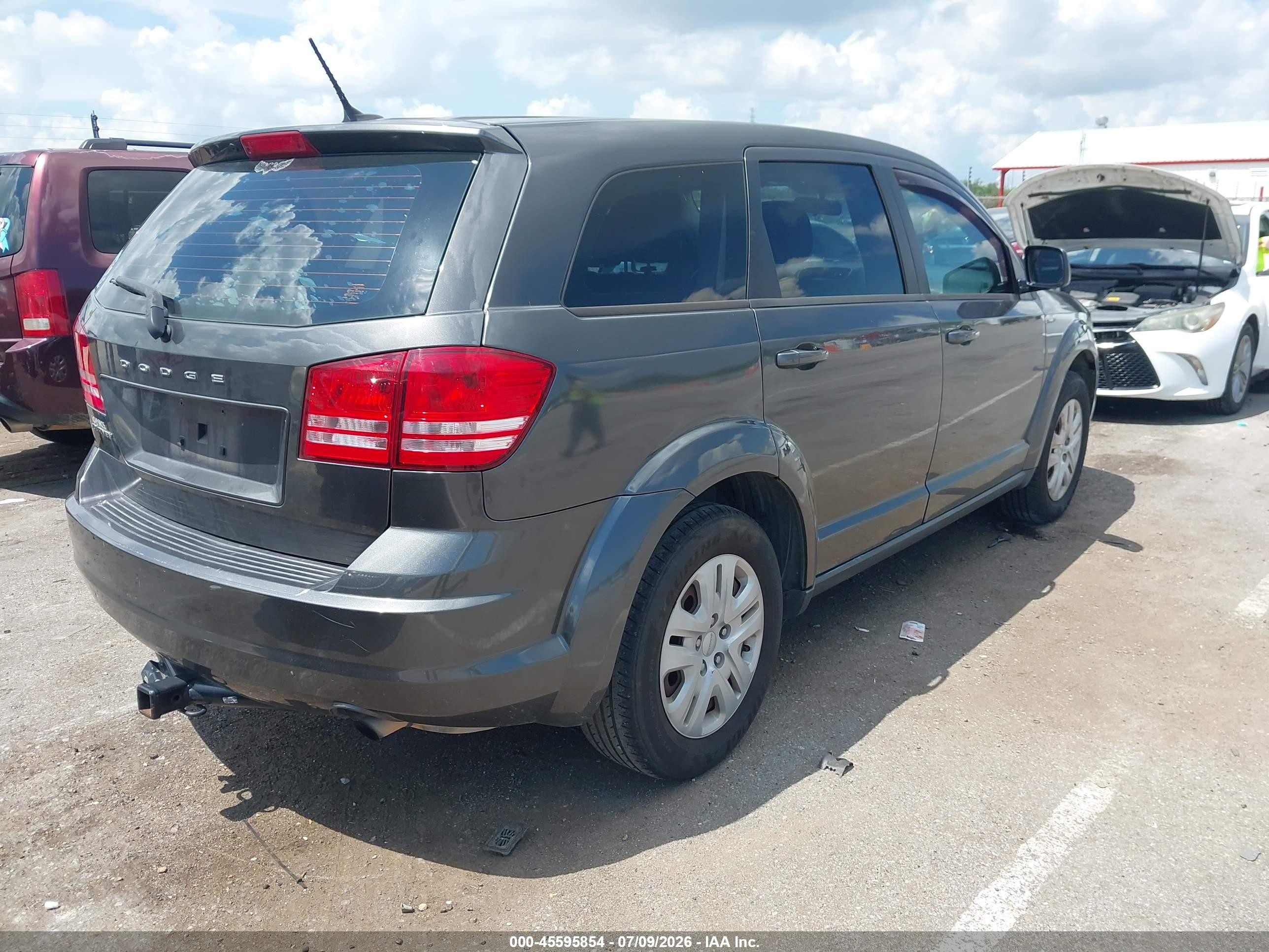 2015 Dodge Journey American Value Pkg Gray vin: 3C4PDCAB8FT559747
