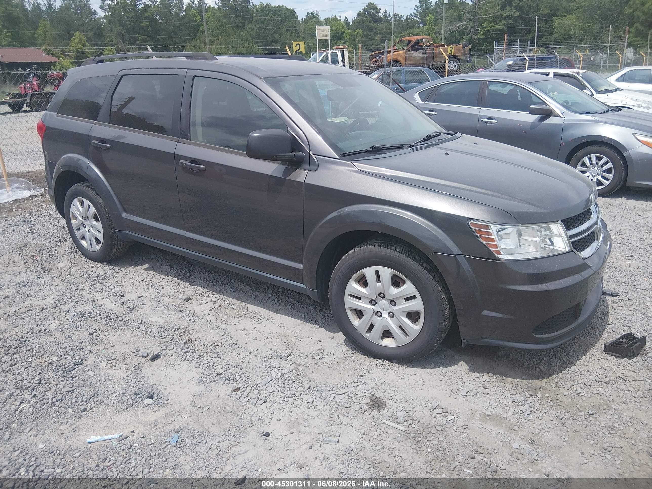 2015 Dodge Journey Se Gray vin: 3C4PDCAB8FT756112