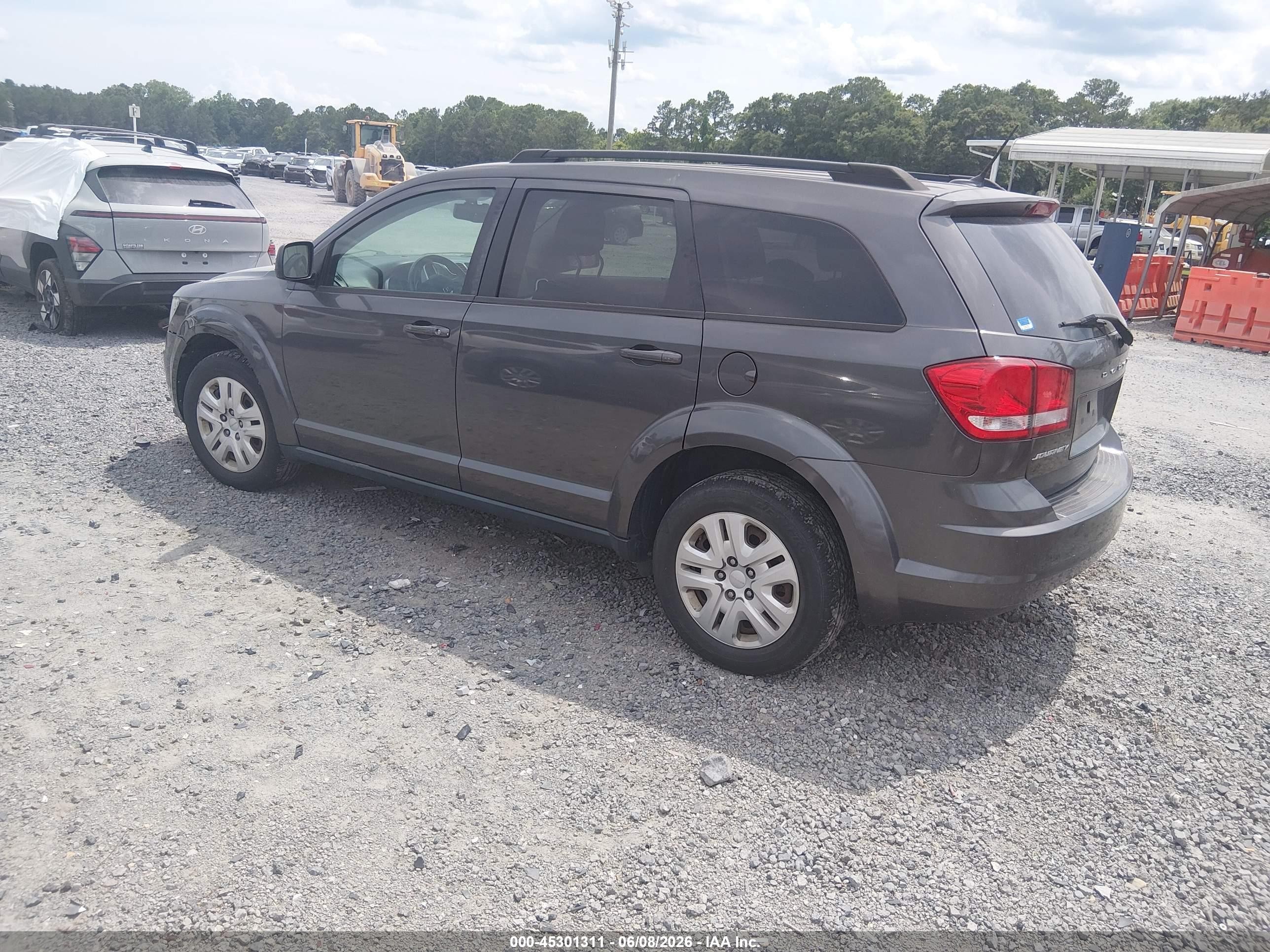 2015 Dodge Journey Se Gray vin: 3C4PDCAB8FT756112