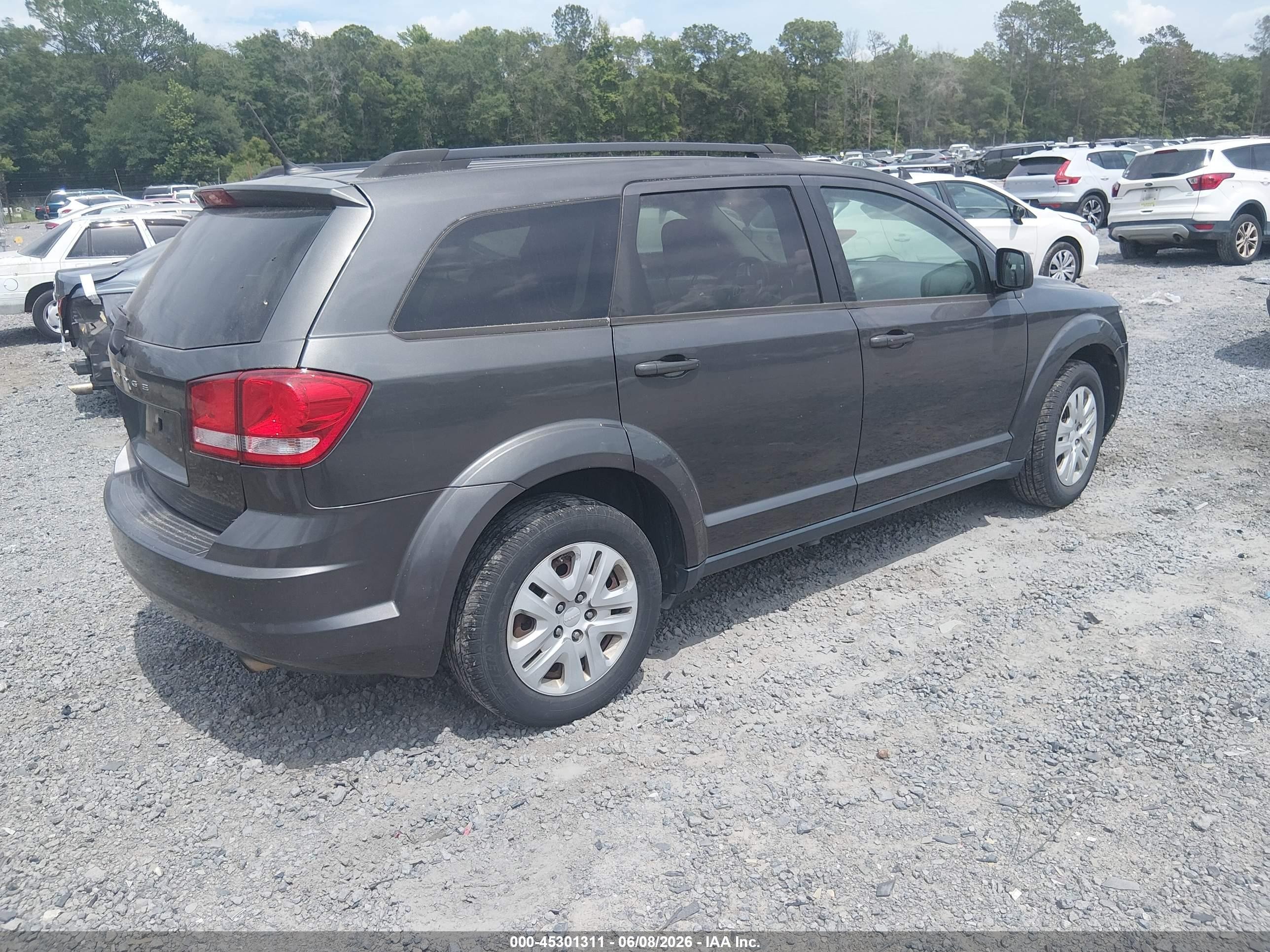 2015 Dodge Journey Se Gray vin: 3C4PDCAB8FT756112