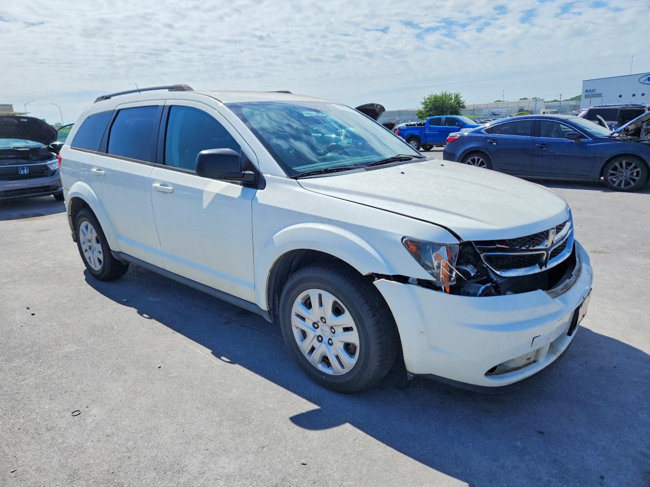 2016 Dodge Journey Se White vin: 3C4PDCAB8GT246487