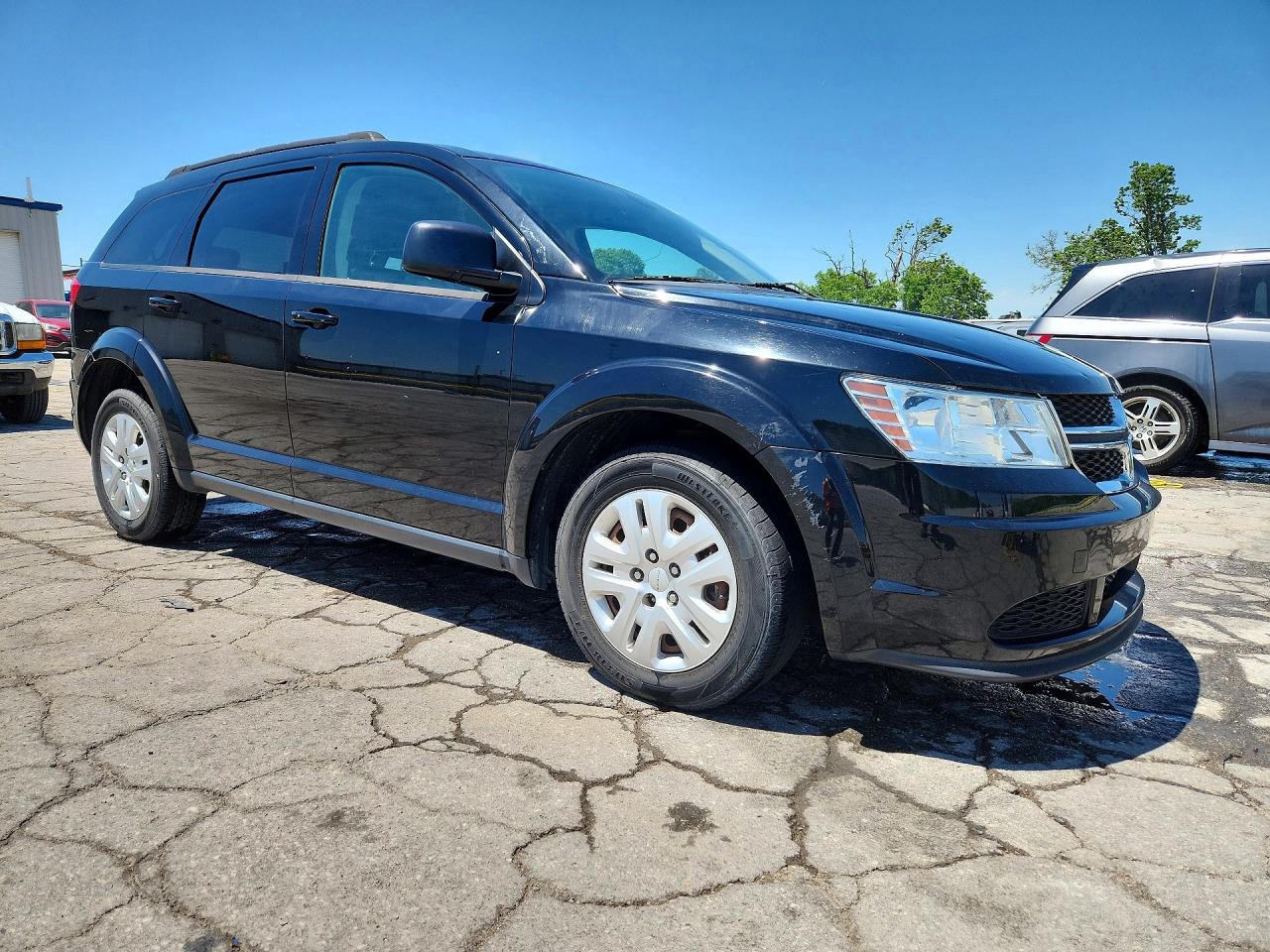 2018 Dodge Journey Se Black vin: 3C4PDCAB8JT498294