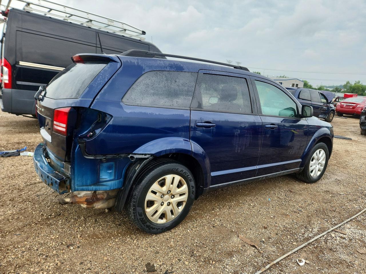 2018 Dodge Journey Se Blue vin: 3C4PDCAB8JT517684