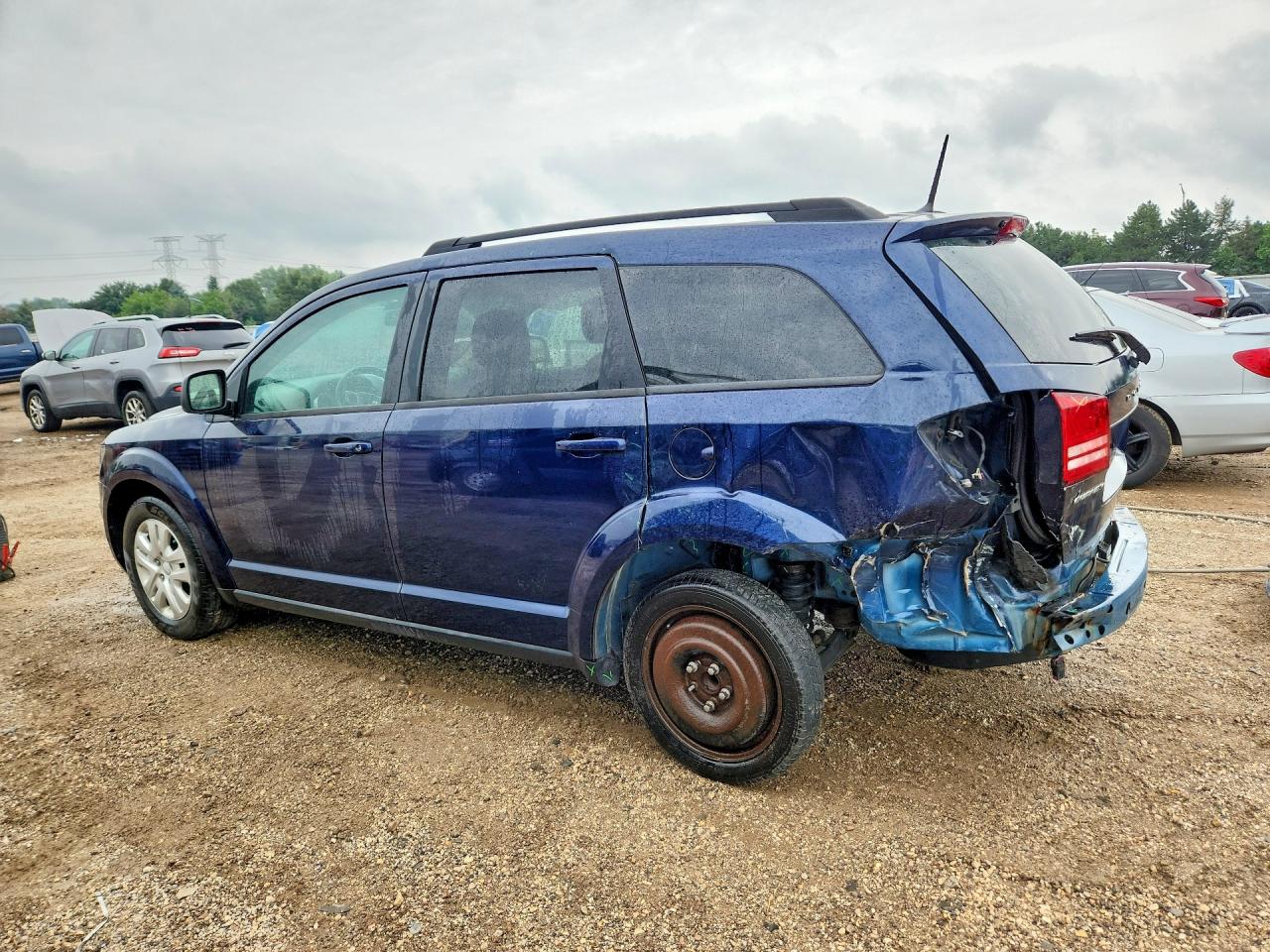 2018 Dodge Journey Se Blue vin: 3C4PDCAB8JT517684