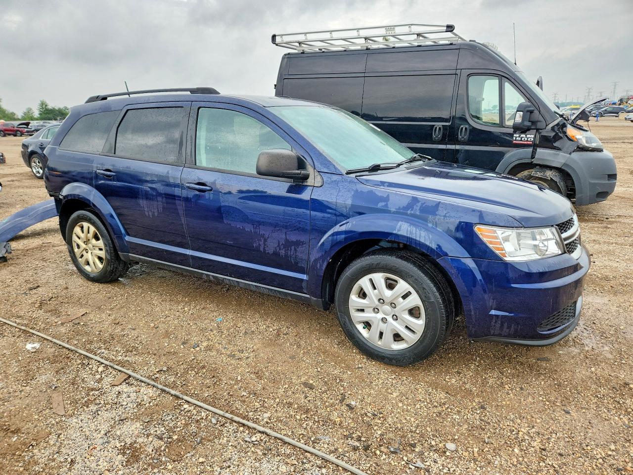 2018 Dodge Journey Se Blue vin: 3C4PDCAB8JT517684