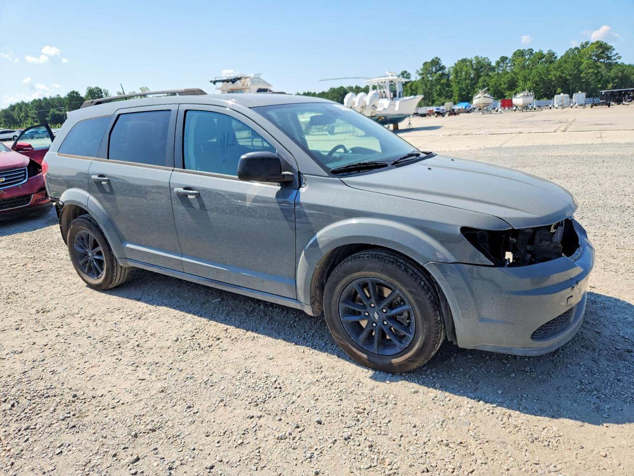 2020 Dodge Journey Se Gray vin: 3C4PDCAB8LT272176