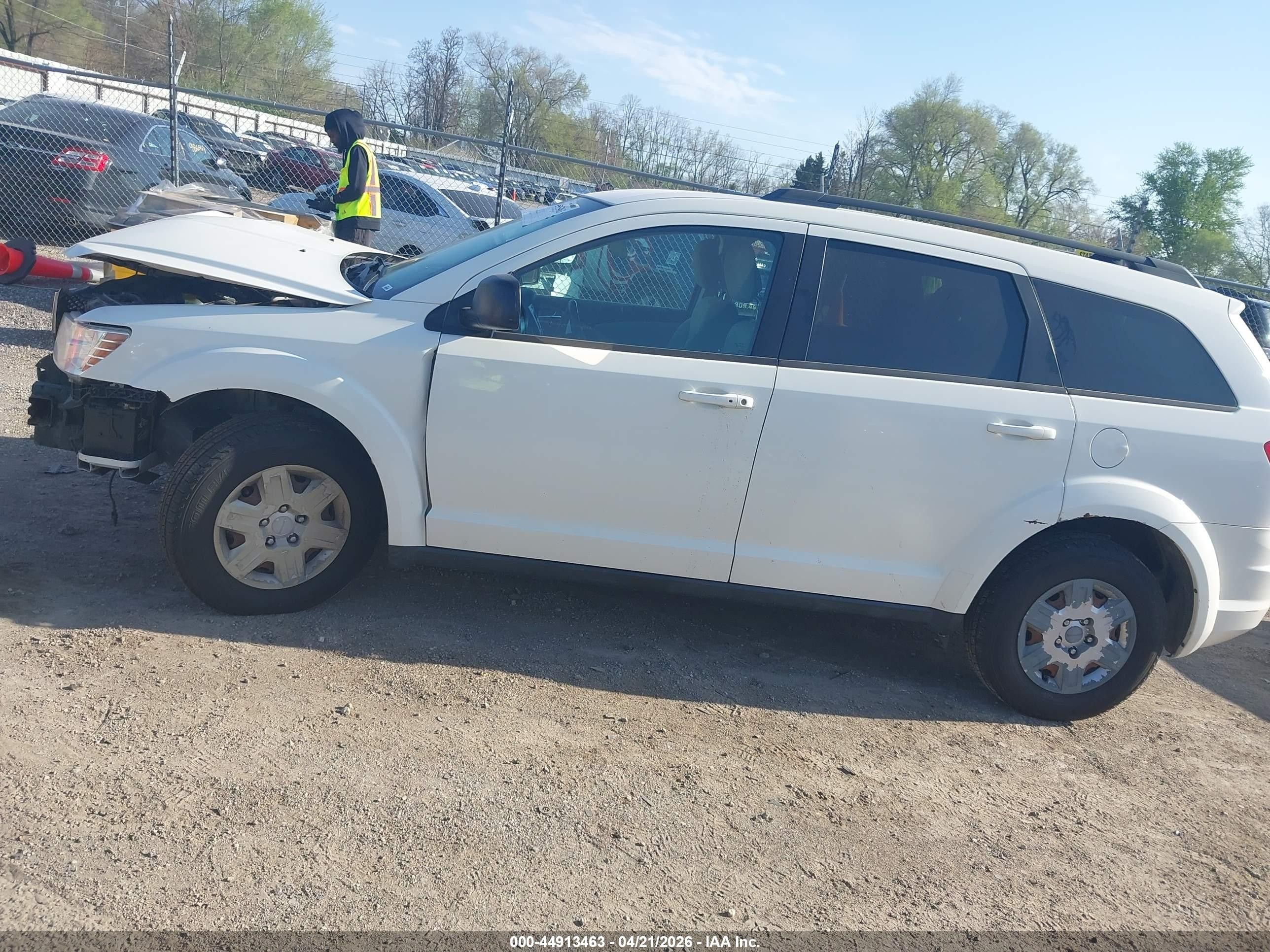 2012 Dodge Journey Se/avp White vin: 3C4PDCAB9CT223715