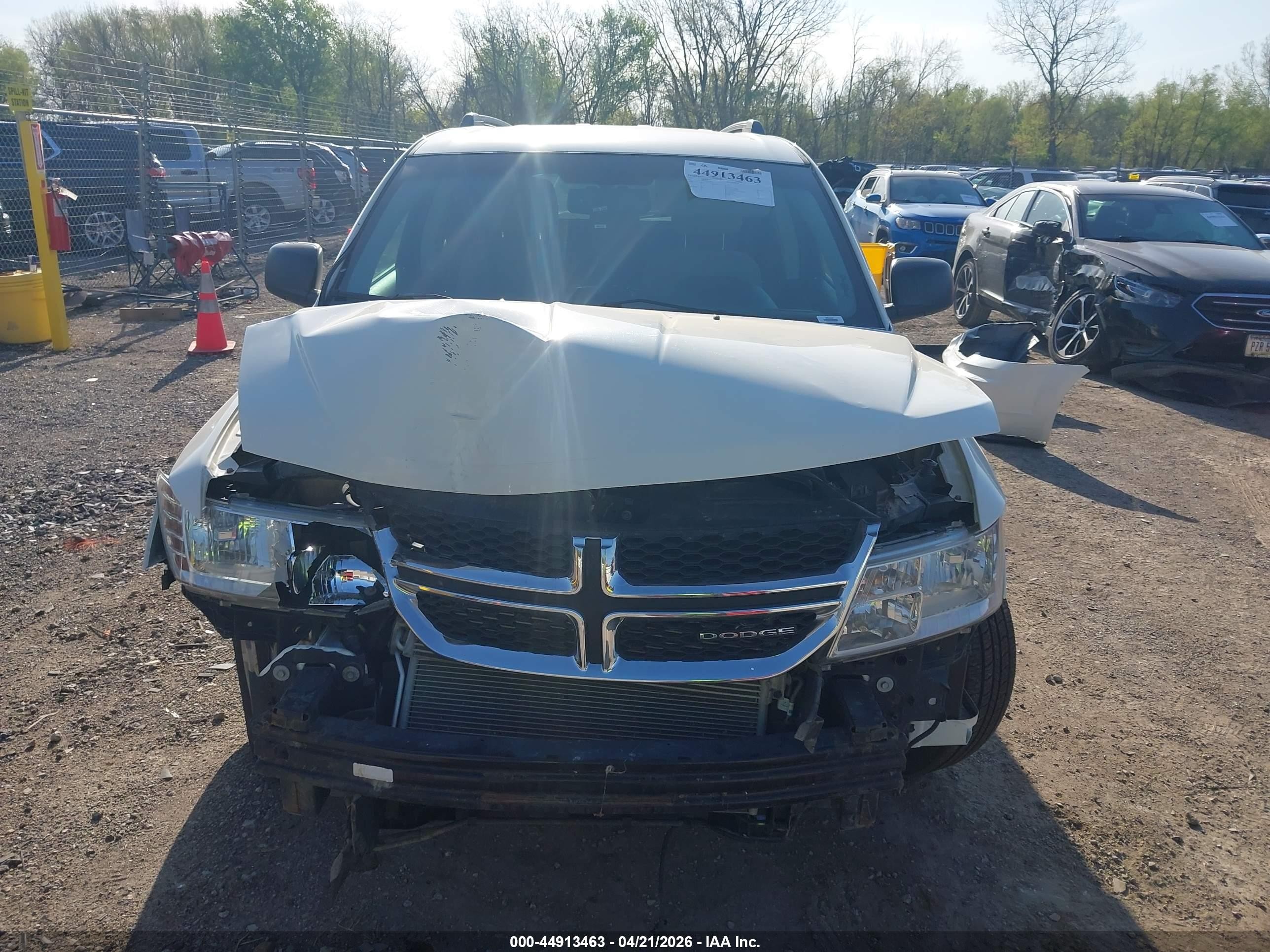 2012 Dodge Journey Se/avp White vin: 3C4PDCAB9CT223715